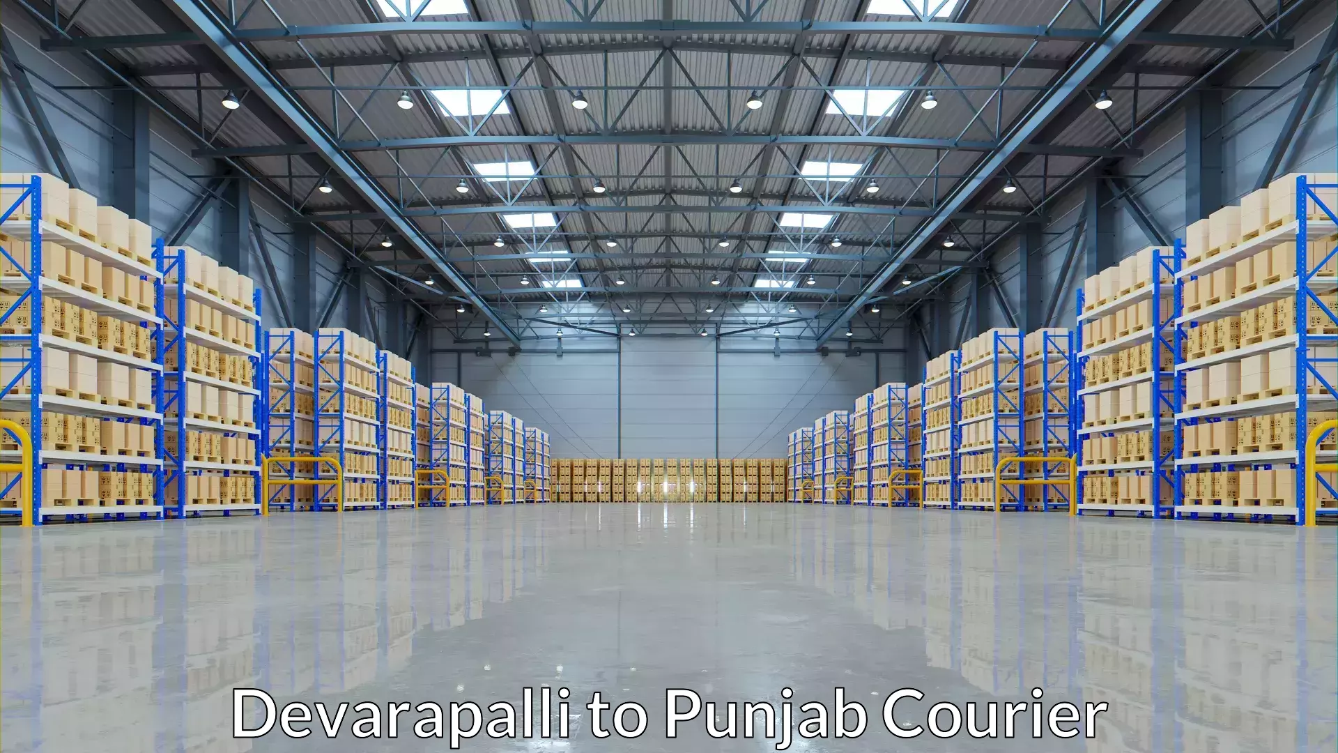 Baggage courier strategy Devarapalli to Patiala