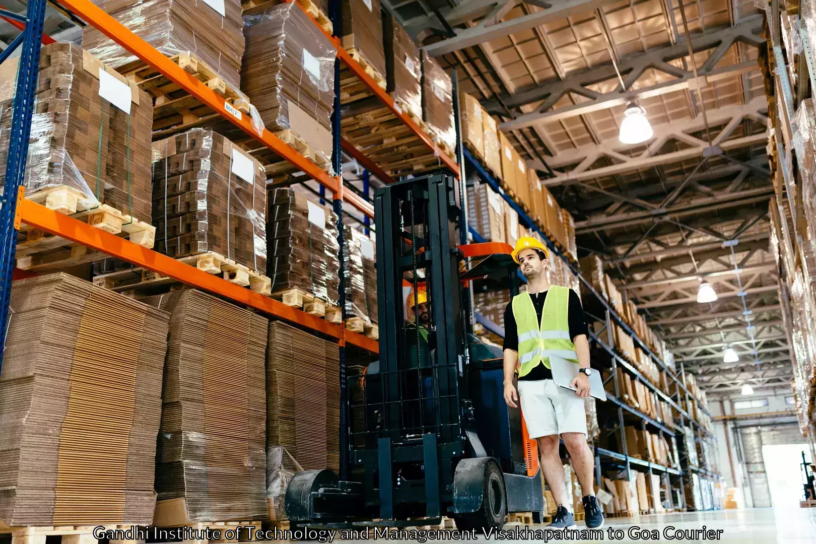 Trackable baggage shipping in Gandhi Institute of Technology and Management Visakhapatnam to Bardez