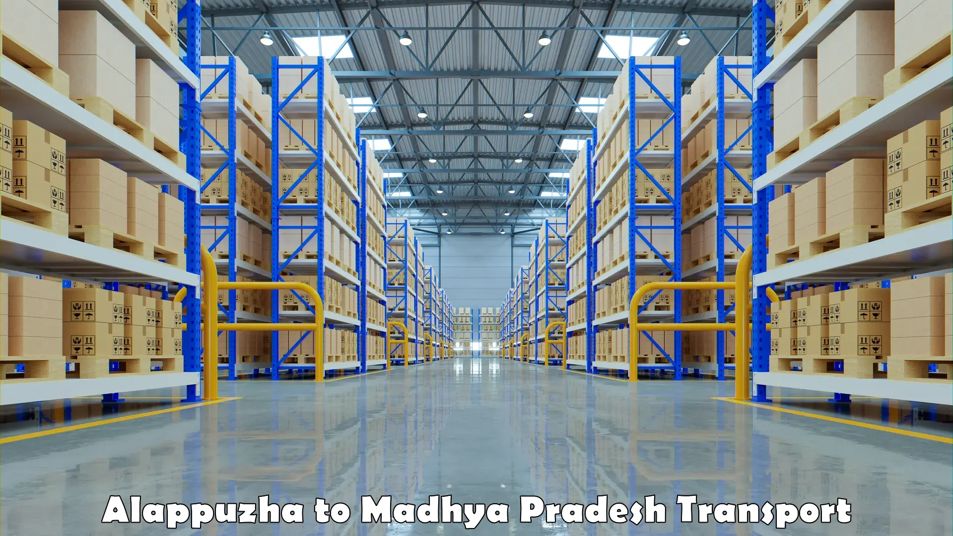 Logistics transportation services Alappuzha to Madhya Pradesh