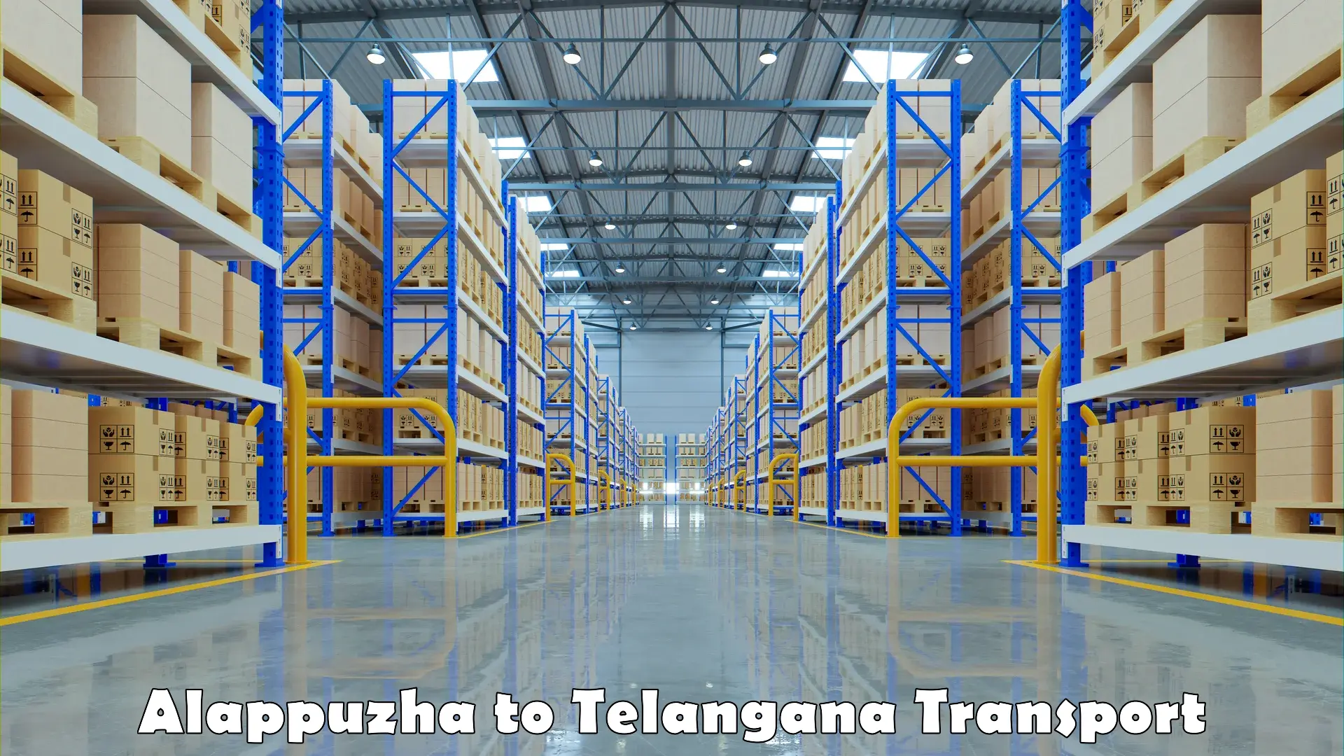 Air cargo transport services Alappuzha to Telangana