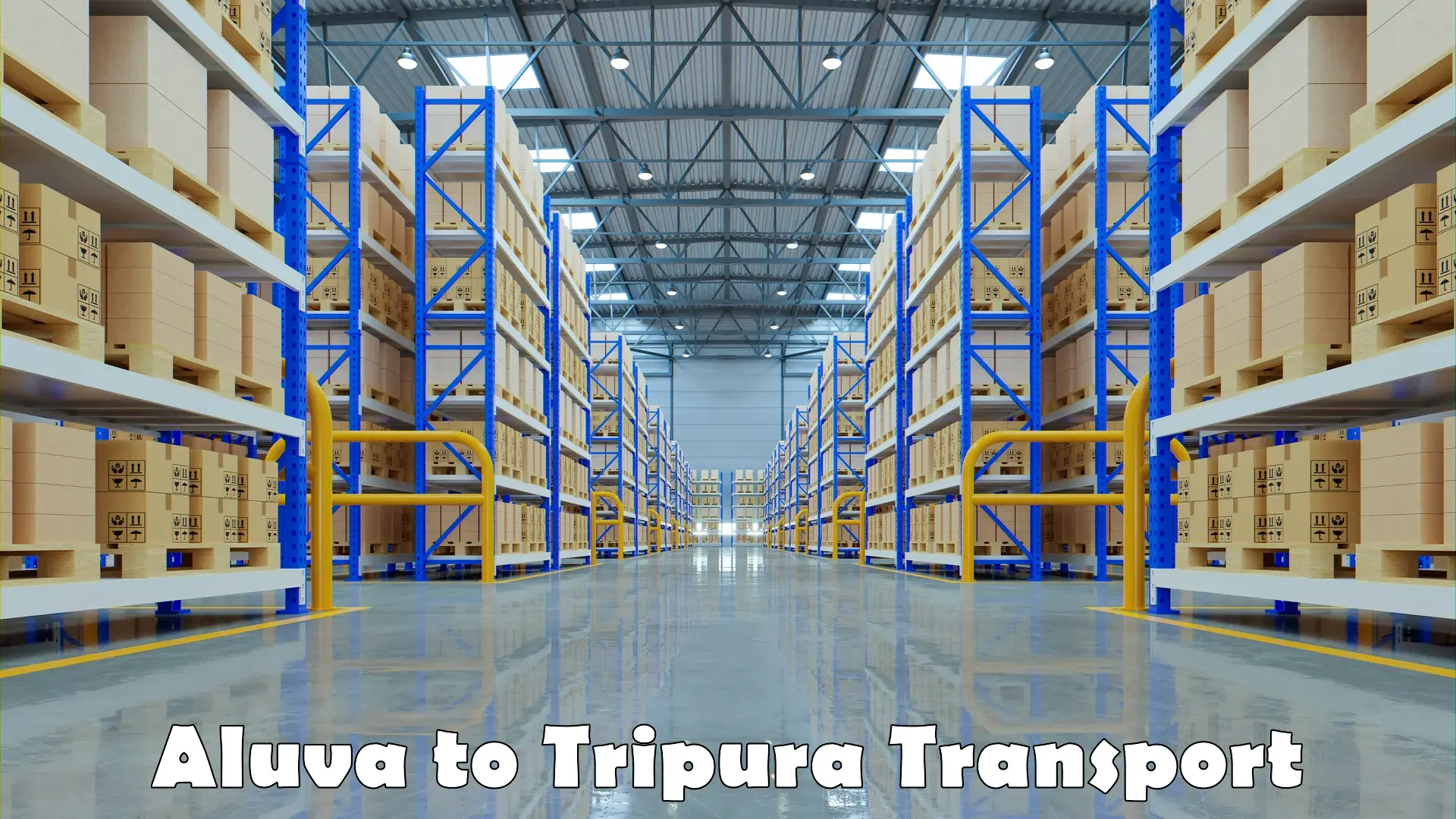 Cargo train transport services Aluva to Tripura