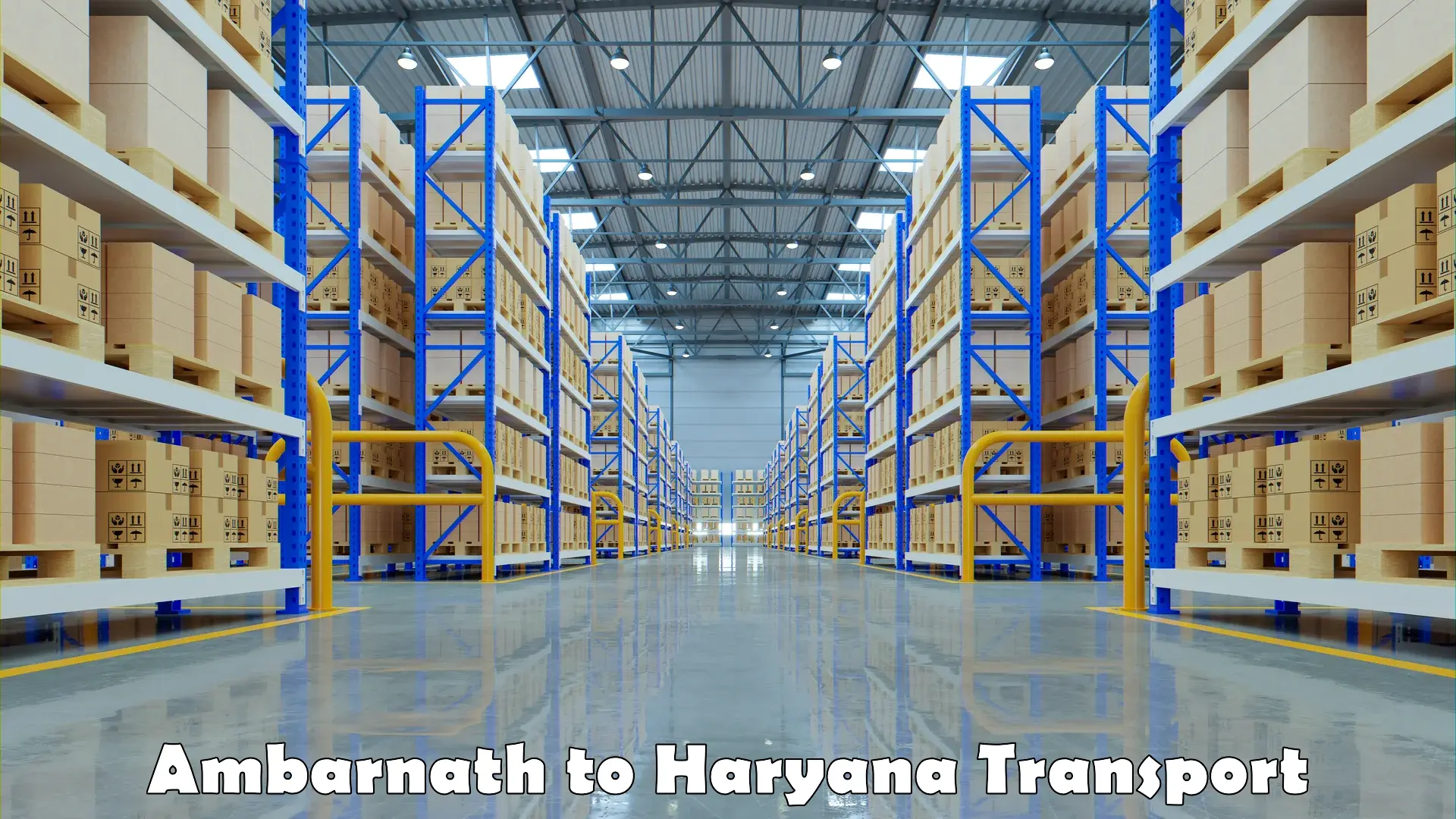 Vehicle parcel service Ambarnath to Haryana