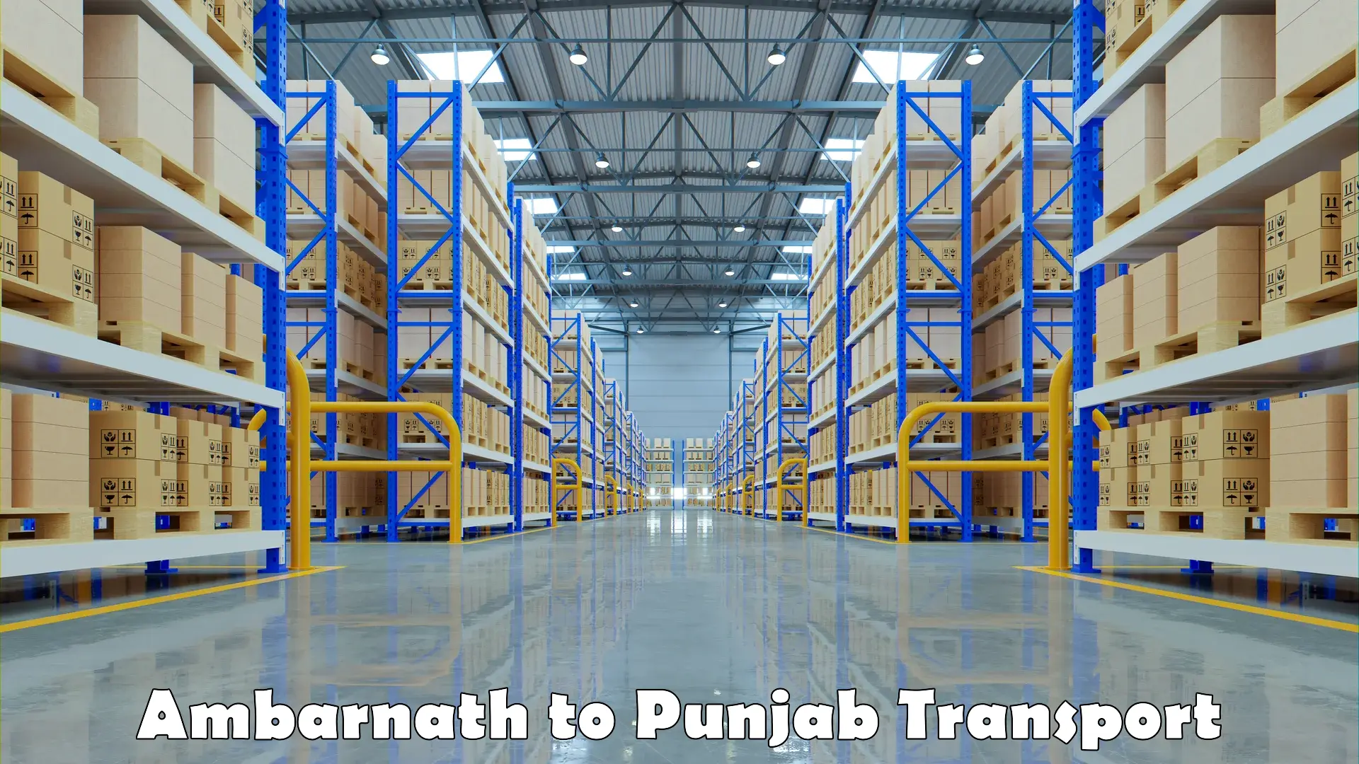 Container transport service Ambarnath to Raikot
