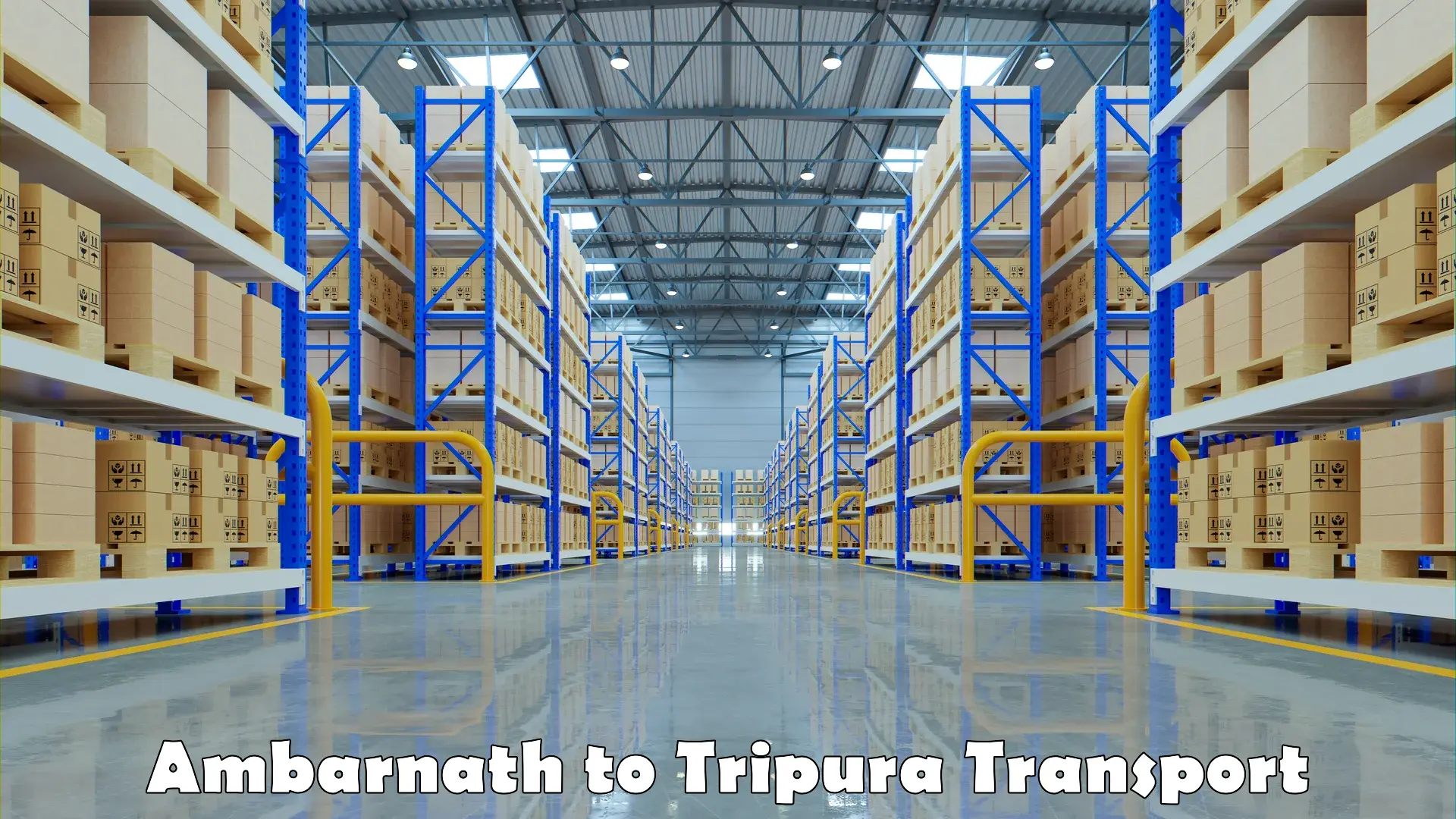Vehicle courier services Ambarnath to Tripura