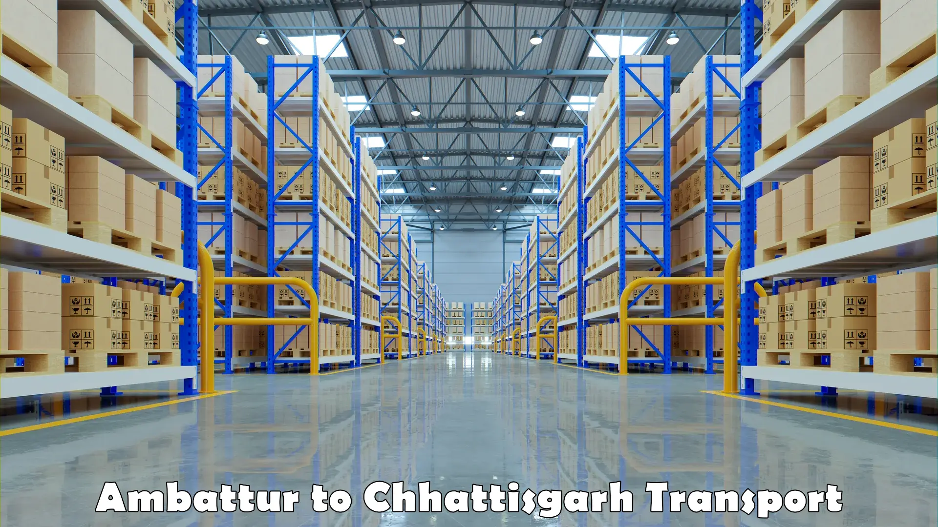 Best transport services in India Ambattur to Dhamtari