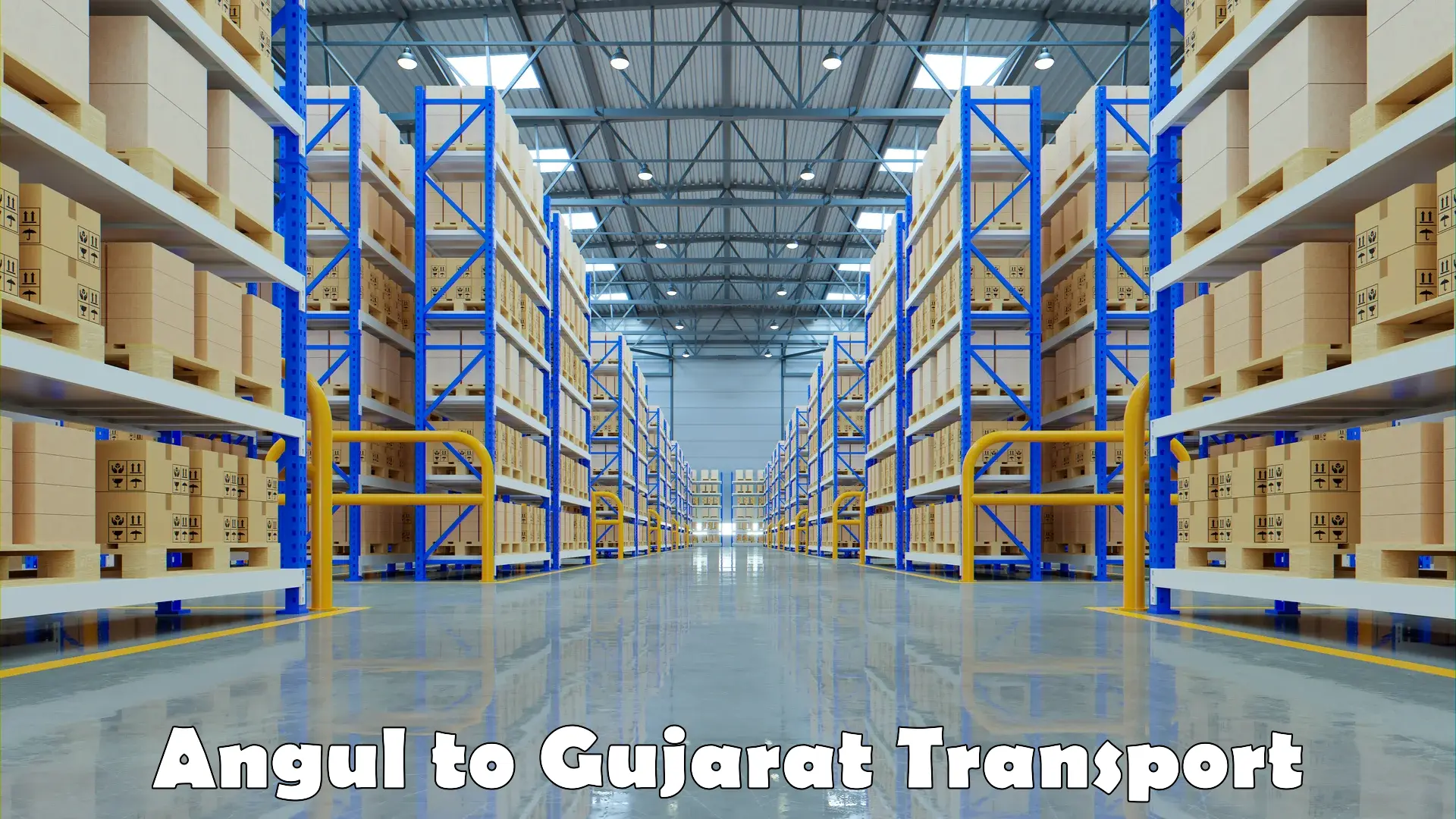 Domestic goods transportation services Angul to Gujarat