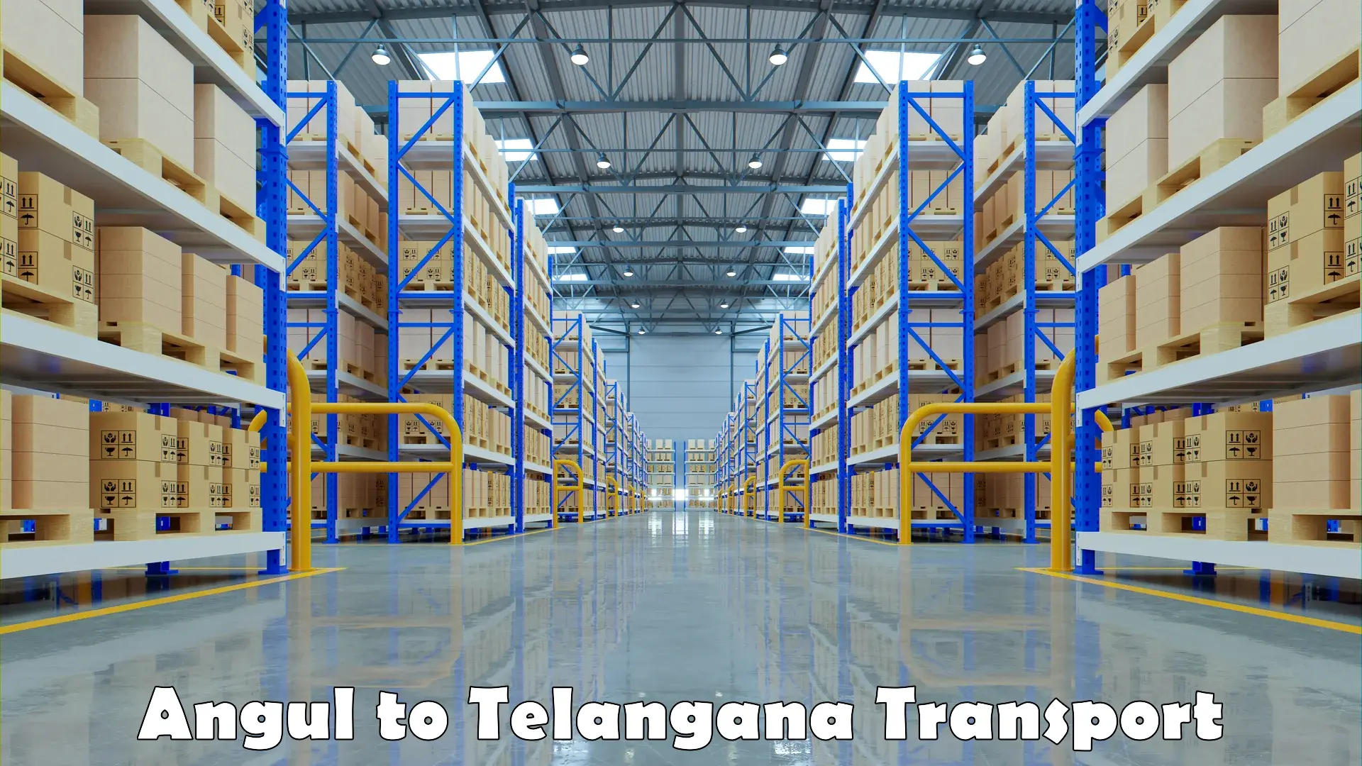 Transport in sharing in Angul to Telangana