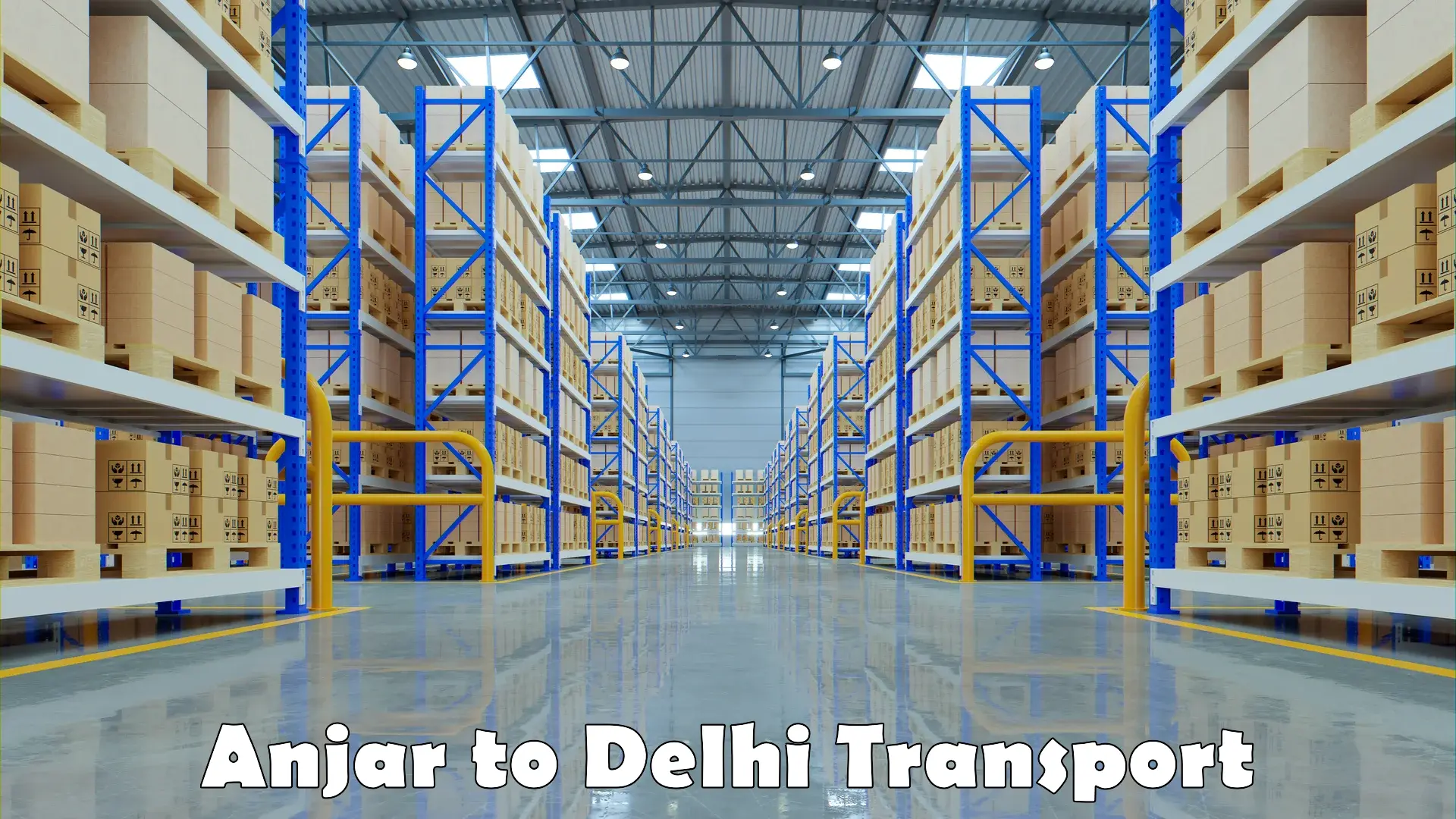 Logistics transportation services Anjar to Delhi