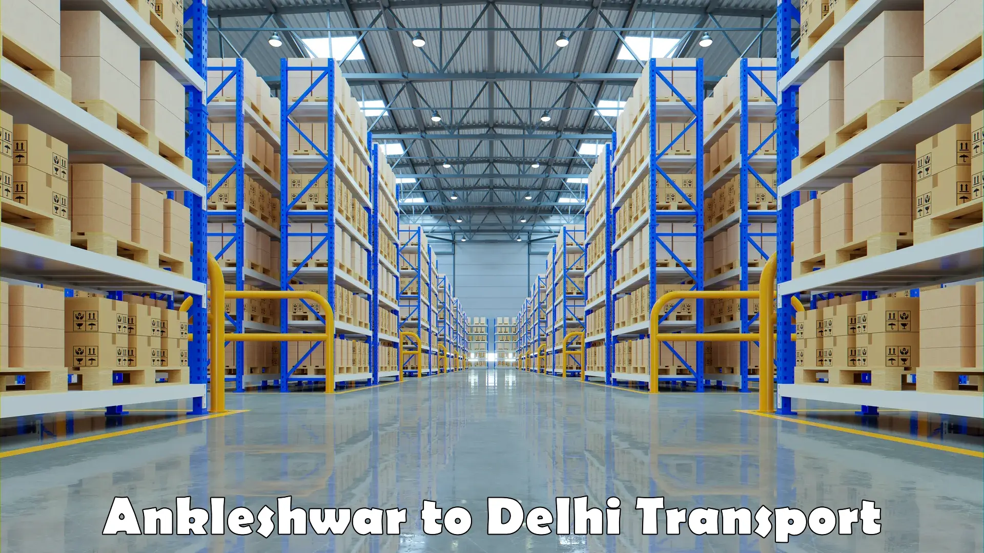 Goods delivery service Ankleshwar to Guru Gobind Singh Indraprastha University New Delhi