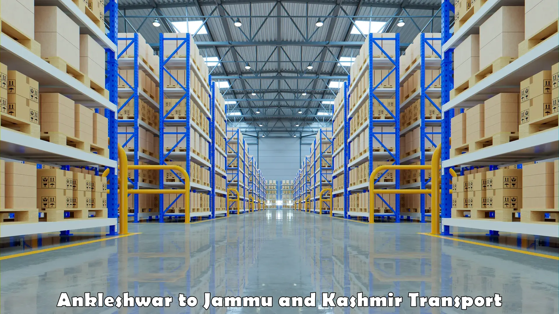 Goods delivery service Ankleshwar to University of Kashmir Srinagar