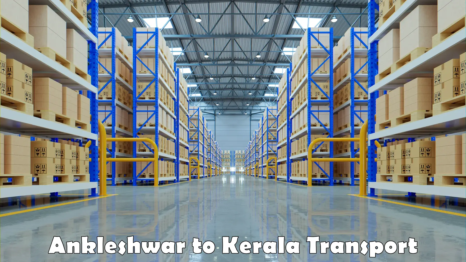 Goods transport services Ankleshwar to IIIT Kottayam