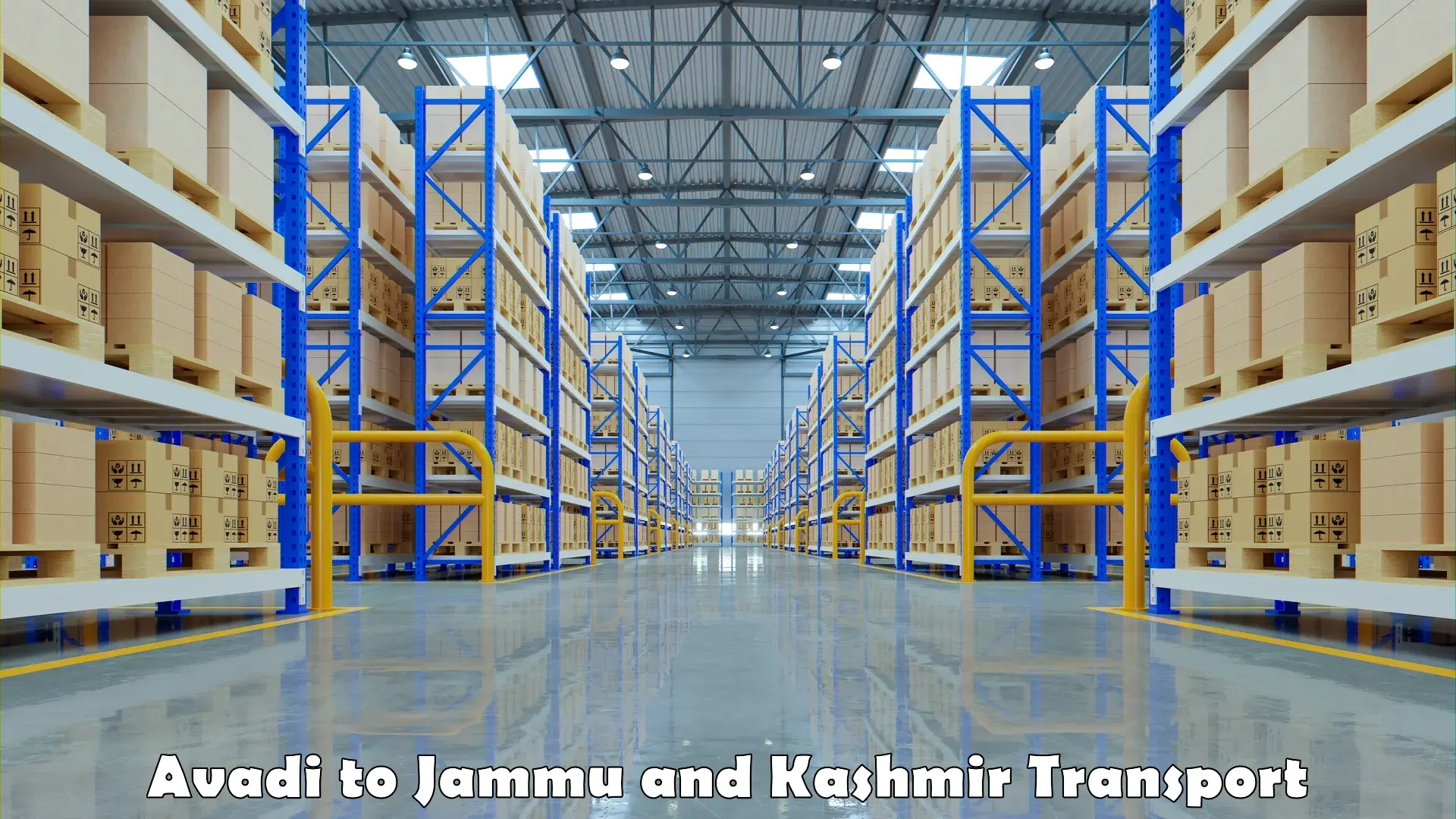 Two wheeler parcel service Avadi to Jammu and Kashmir