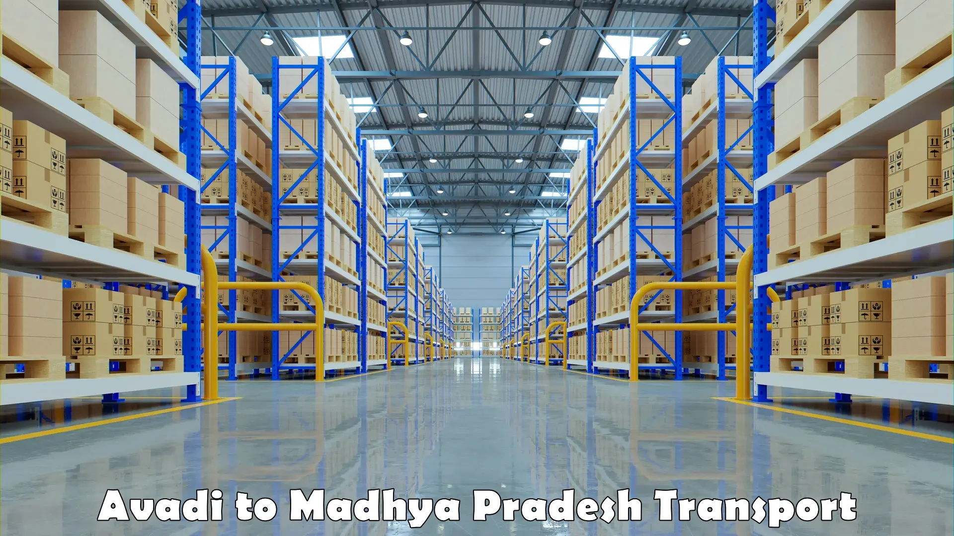 Intercity goods transport Avadi to Madhya Pradesh