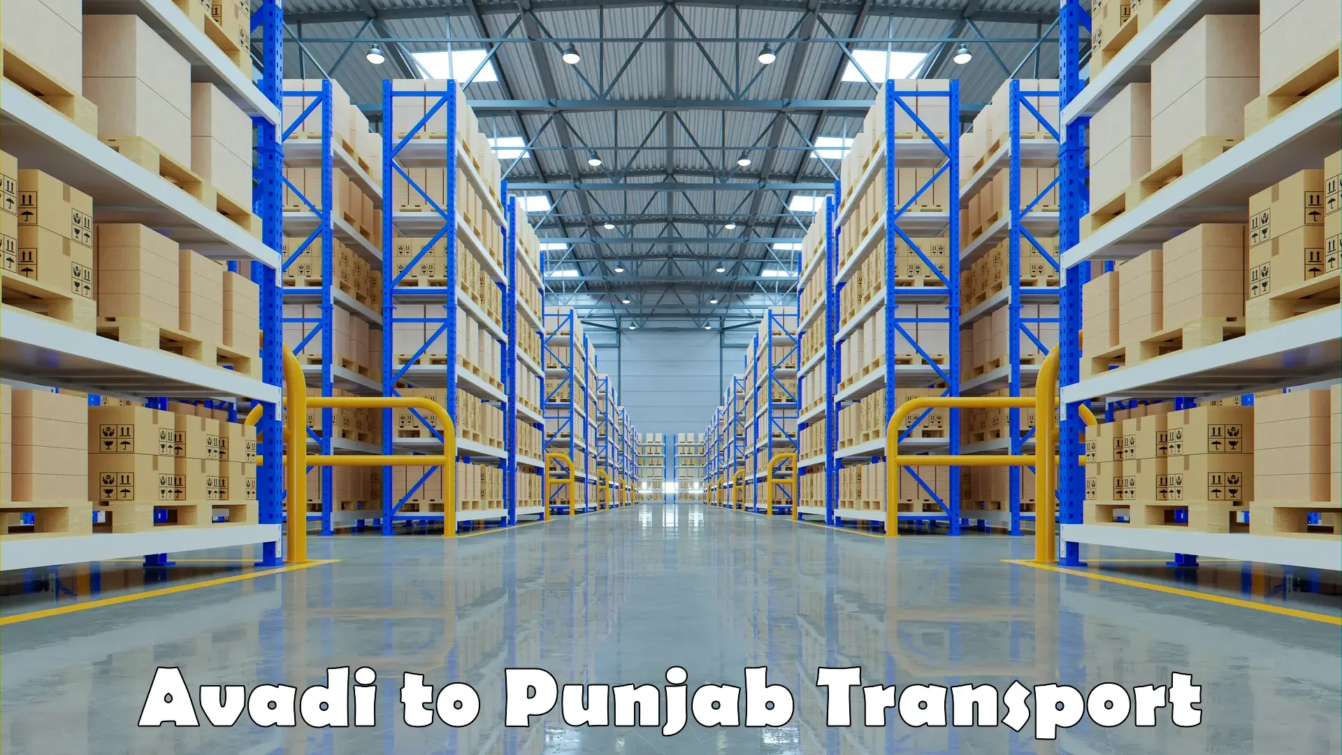Goods transport services Avadi to Gurdaspur