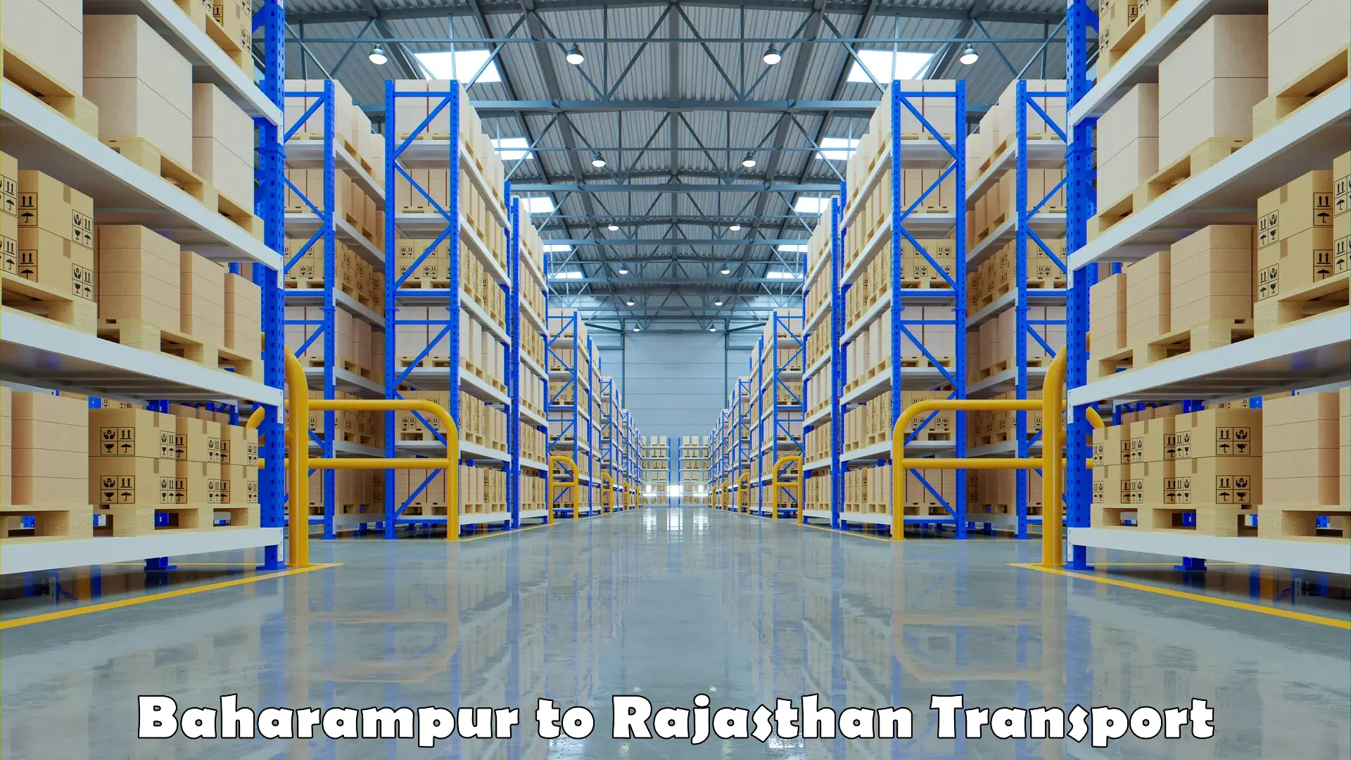 Interstate goods transport Baharampur to Sujangarh