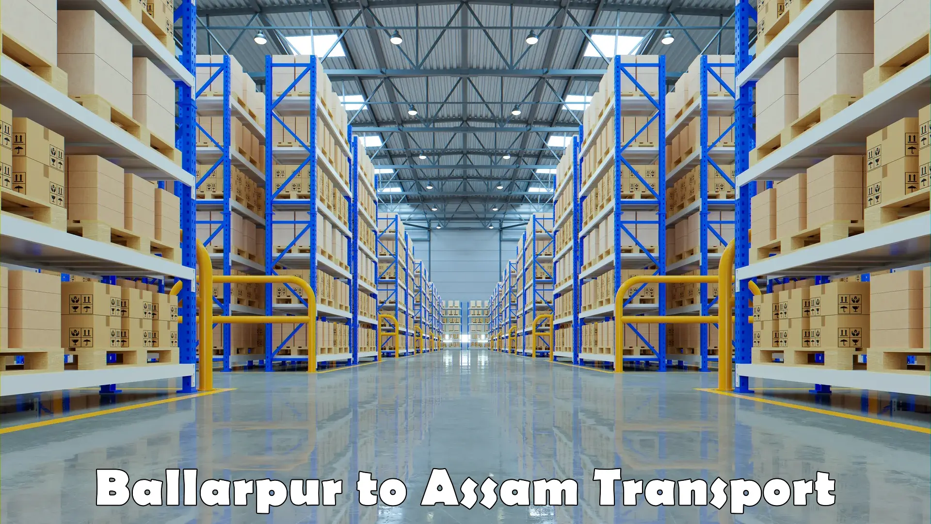 Vehicle courier services Ballarpur to Assam