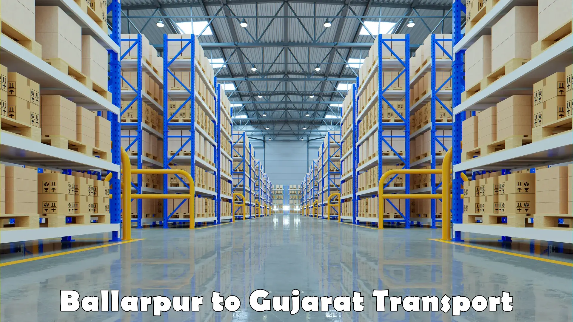 All India transport service Ballarpur to Gujarat