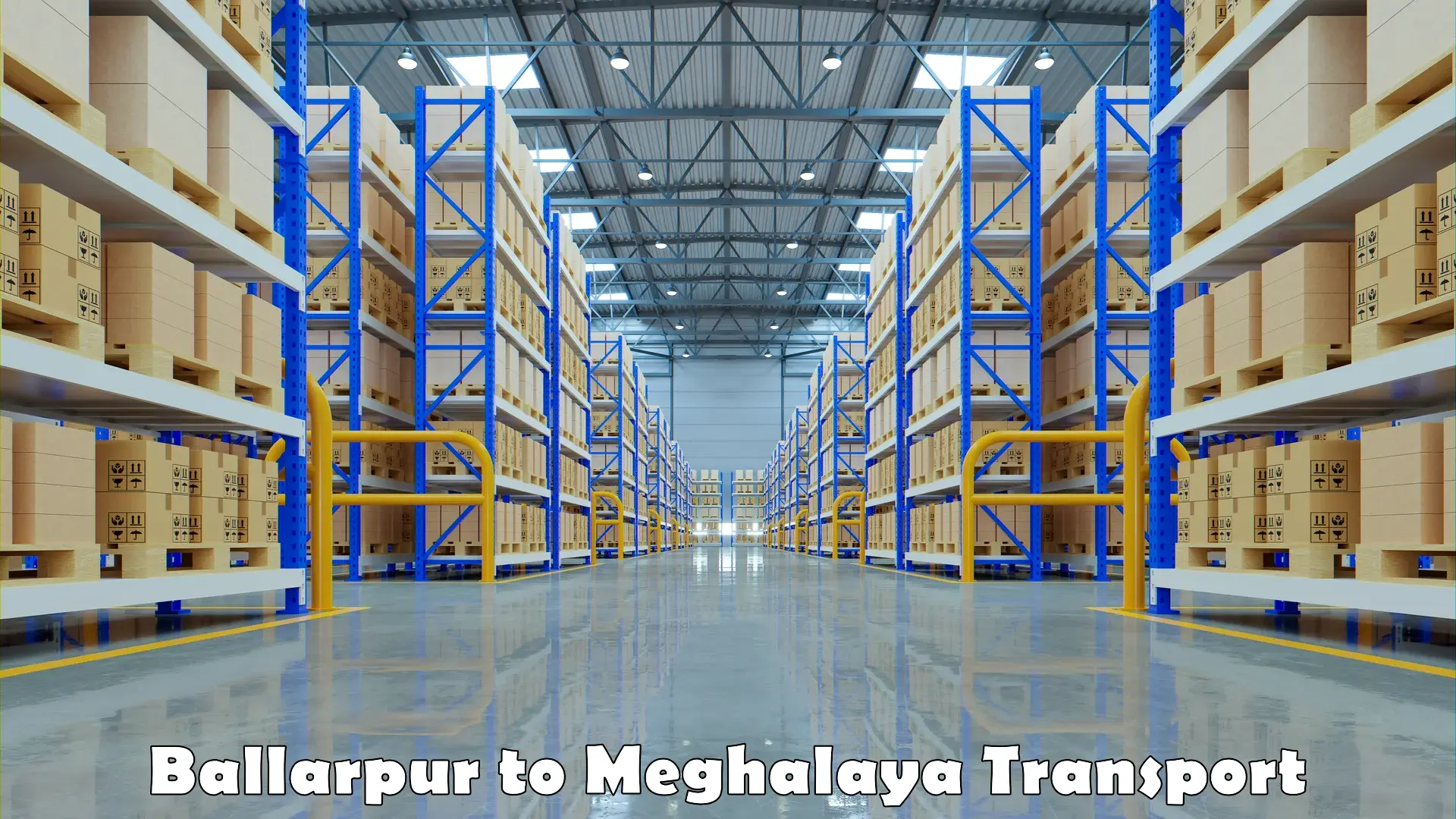 Material transport services Ballarpur to Meghalaya