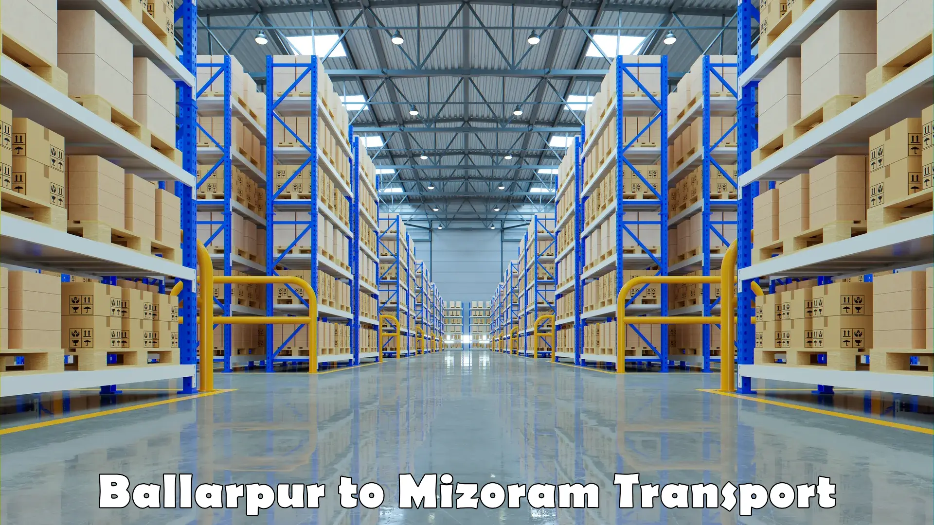 Material transport services Ballarpur to Darlawn