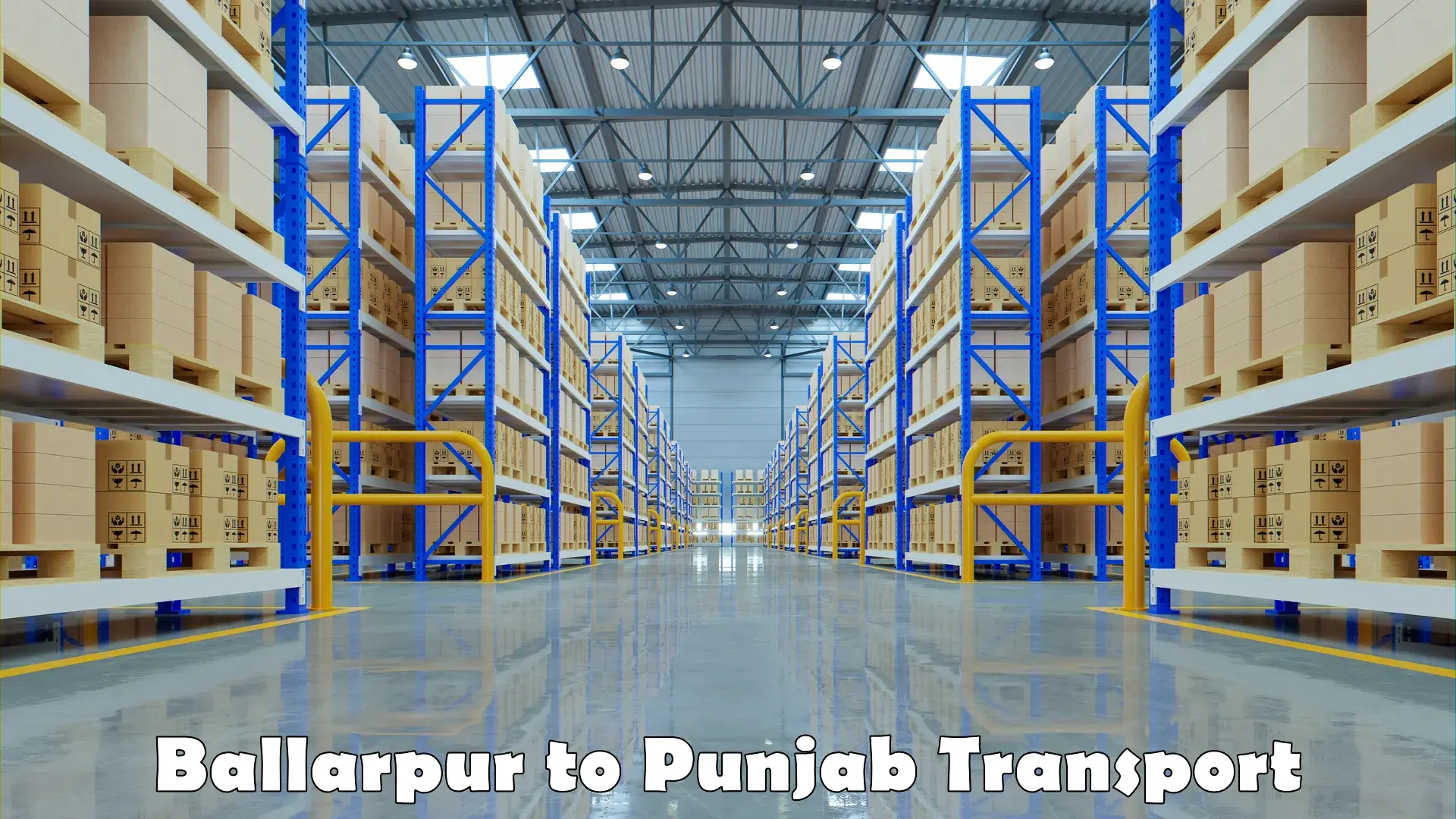 Container transport service Ballarpur to Talwara