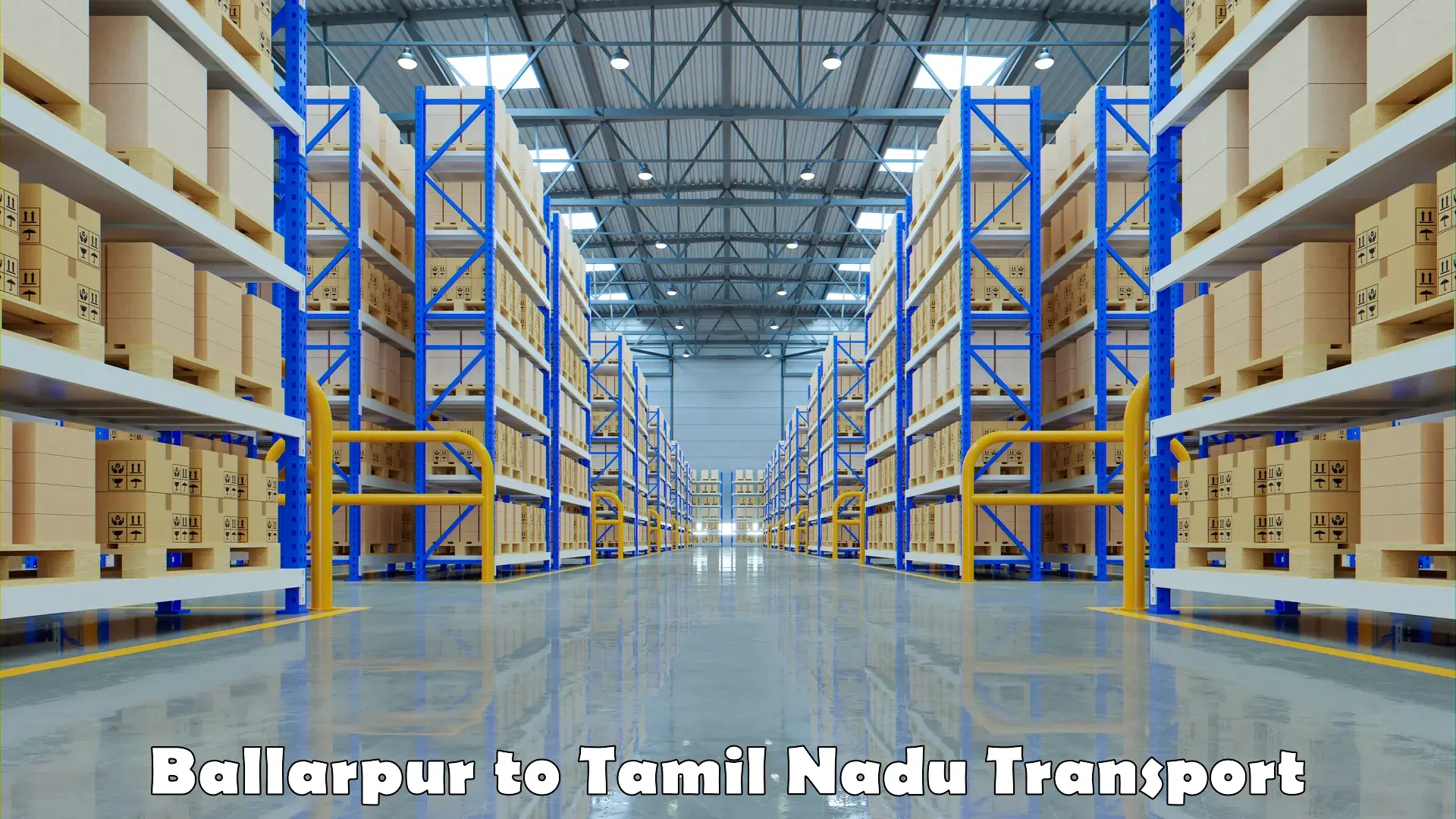 Container transport service in Ballarpur to Tamil Nadu