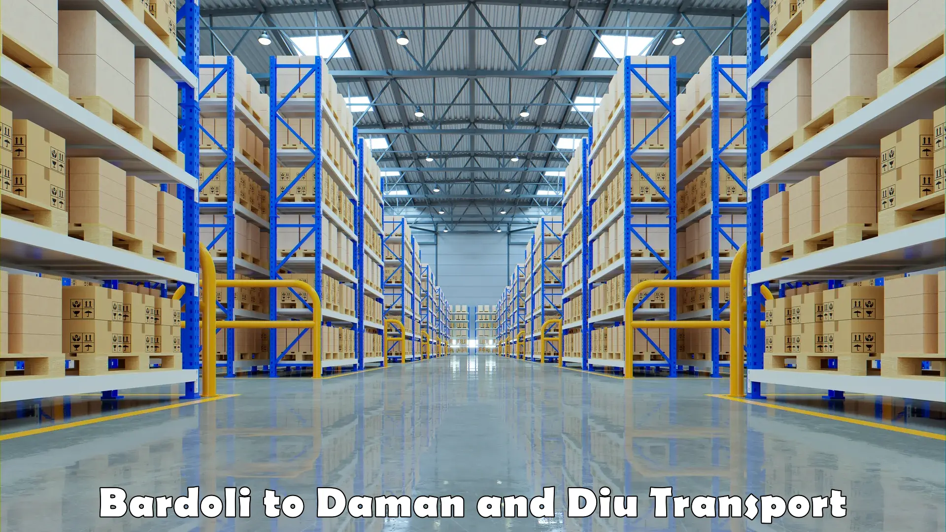 Vehicle parcel service Bardoli to Daman