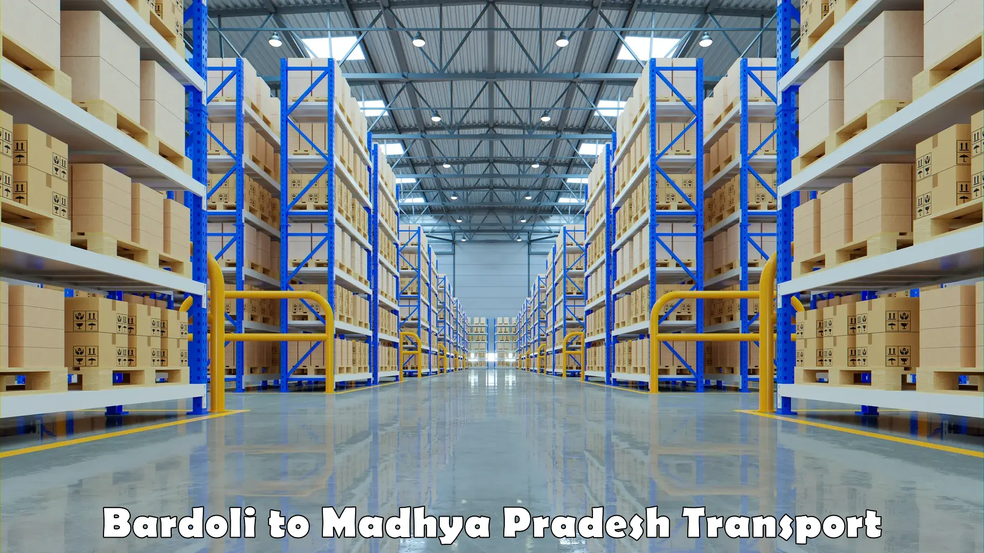 Part load transport service in India Bardoli to Madhya Pradesh