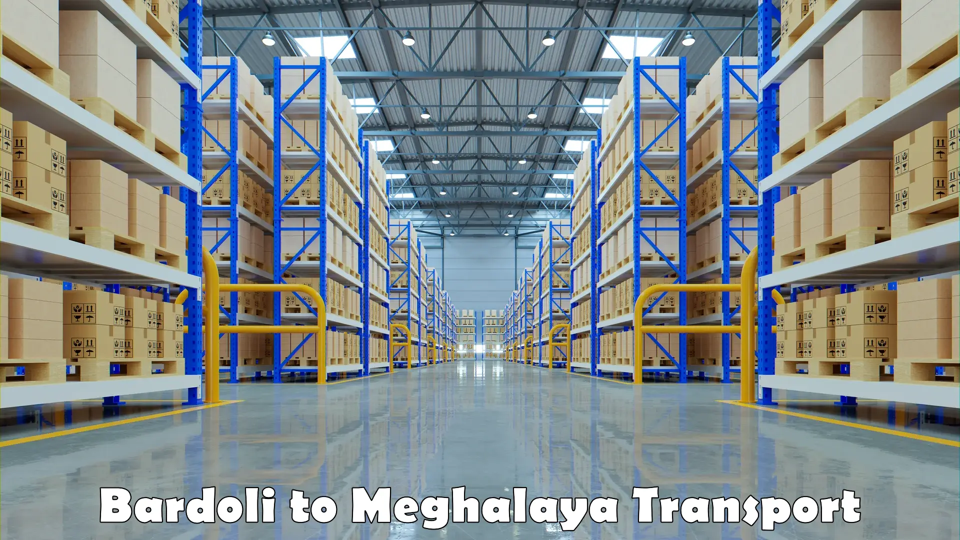 Vehicle transport services Bardoli to Meghalaya
