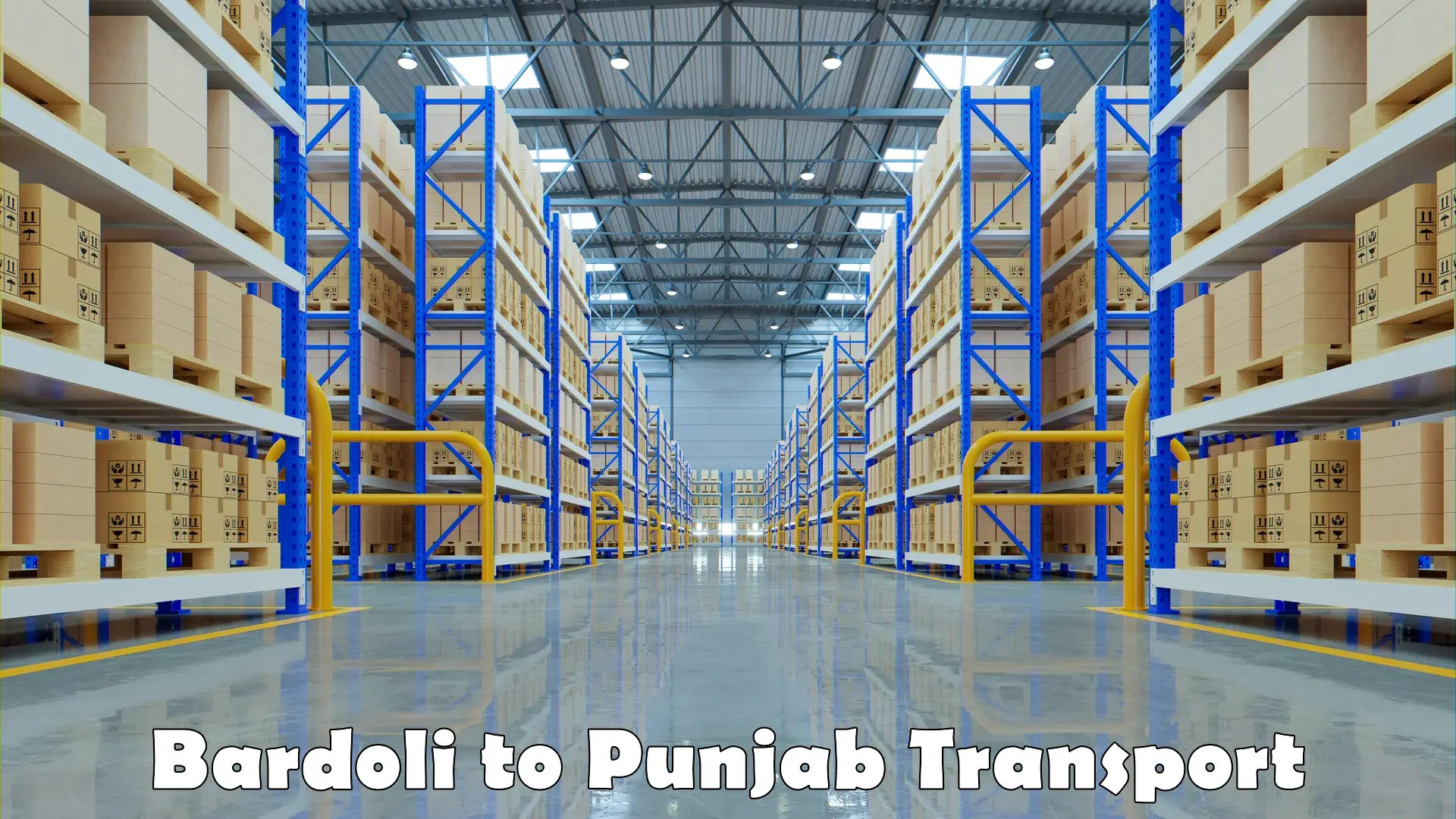 Part load transport service in India Bardoli to Central University of Punjab Bathinda