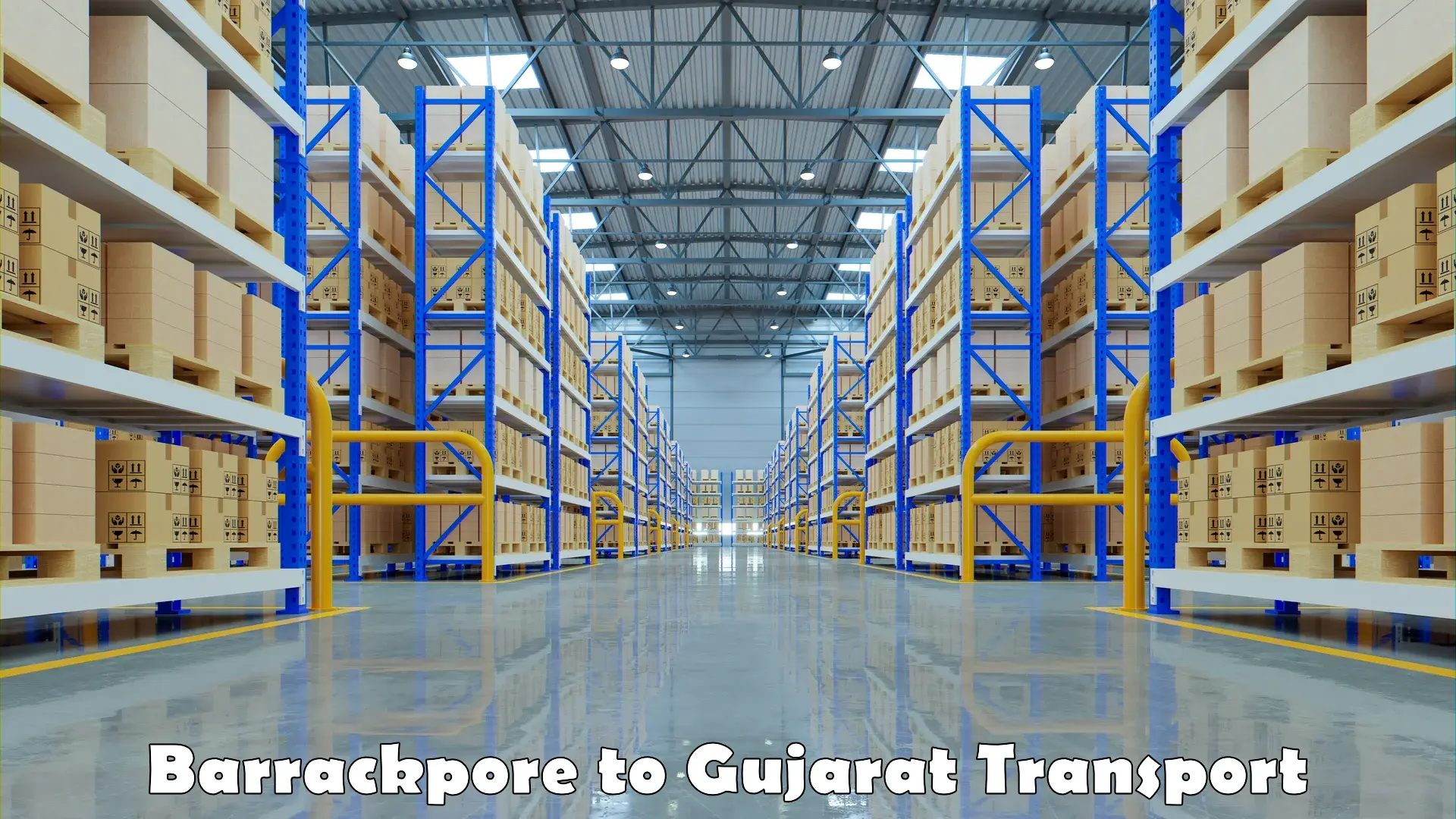 Lorry transport service Barrackpore to Gujarat