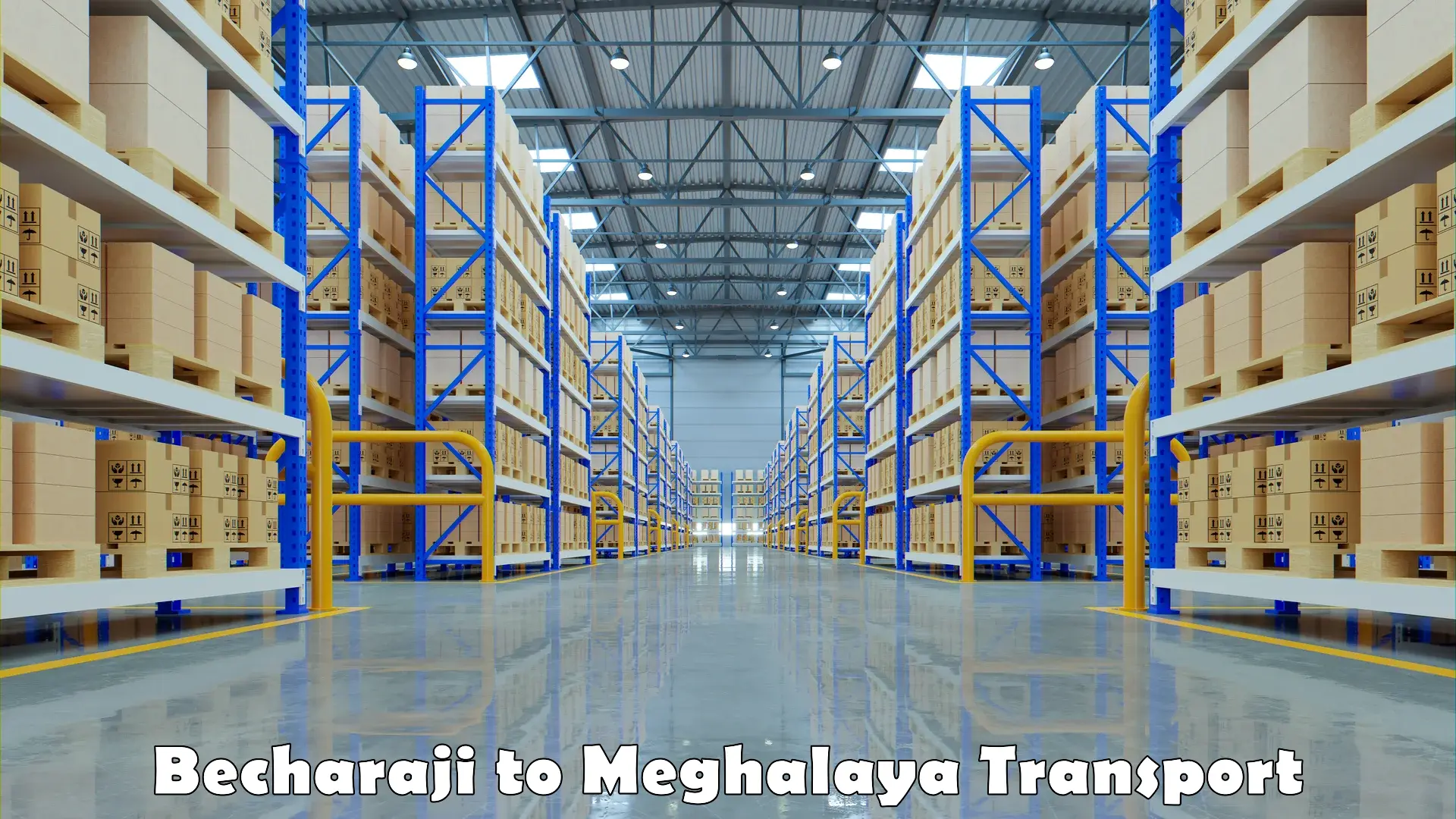 Container transport service Becharaji to Meghalaya