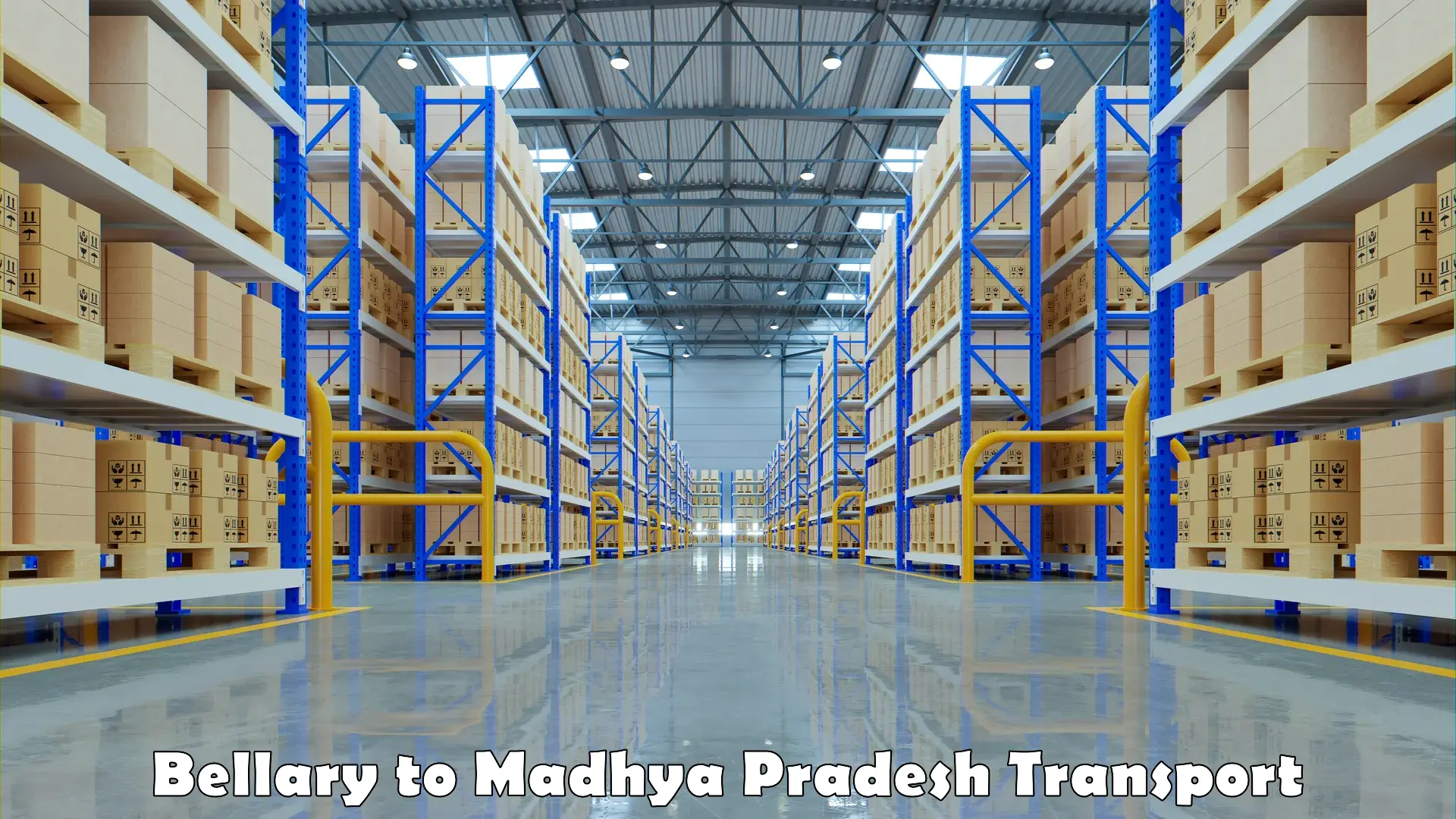 Logistics transportation services Bellary to Madhya Pradesh