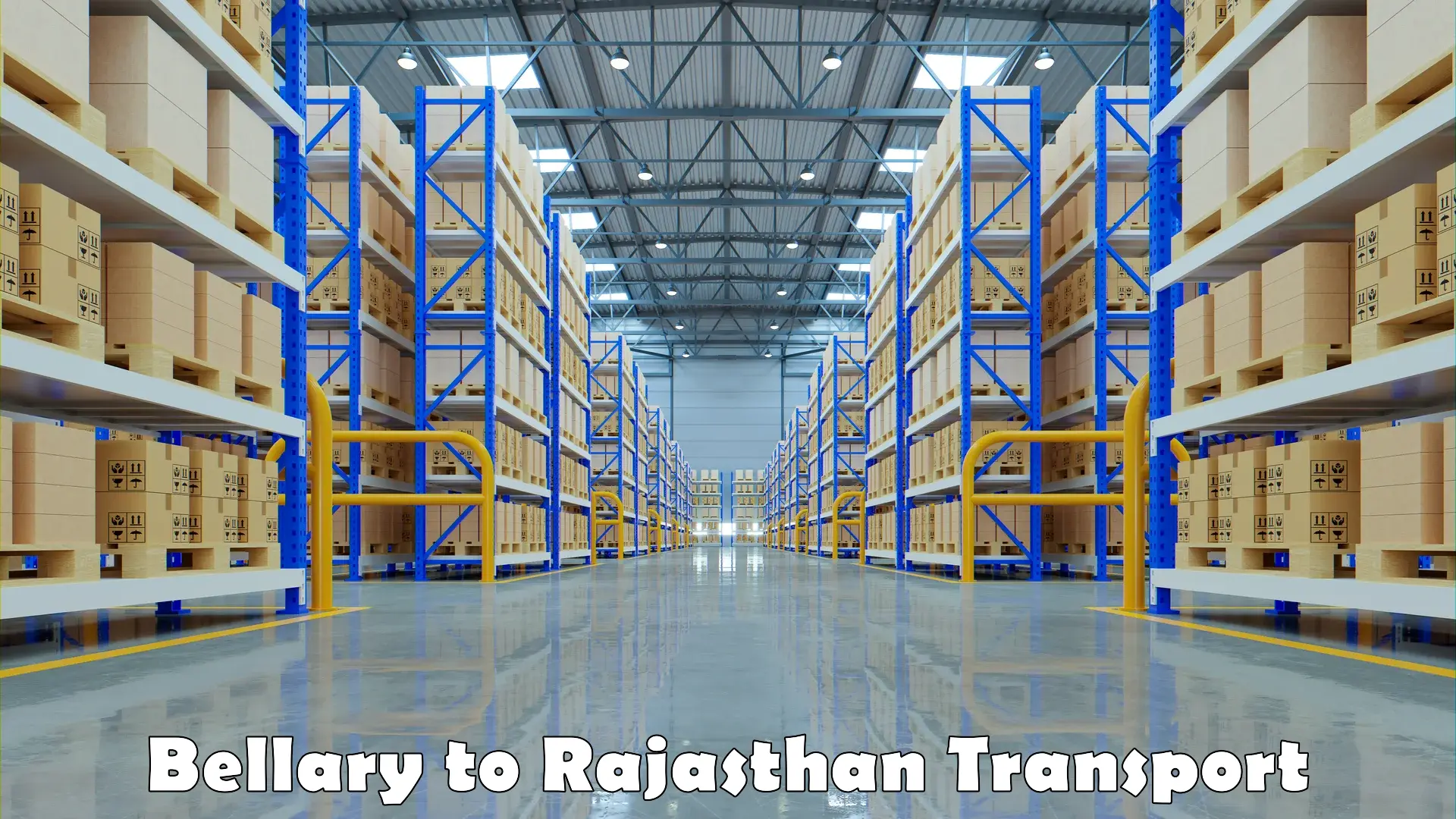 Logistics transportation services Bellary to Bikaner