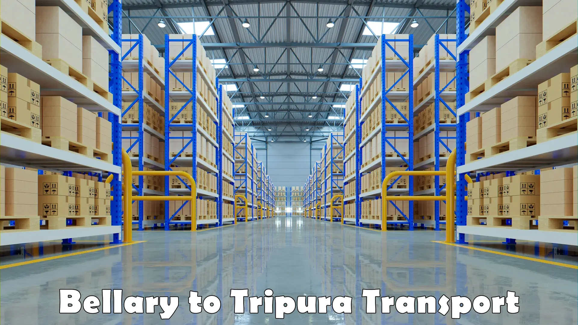 International cargo transportation services Bellary to West Tripura
