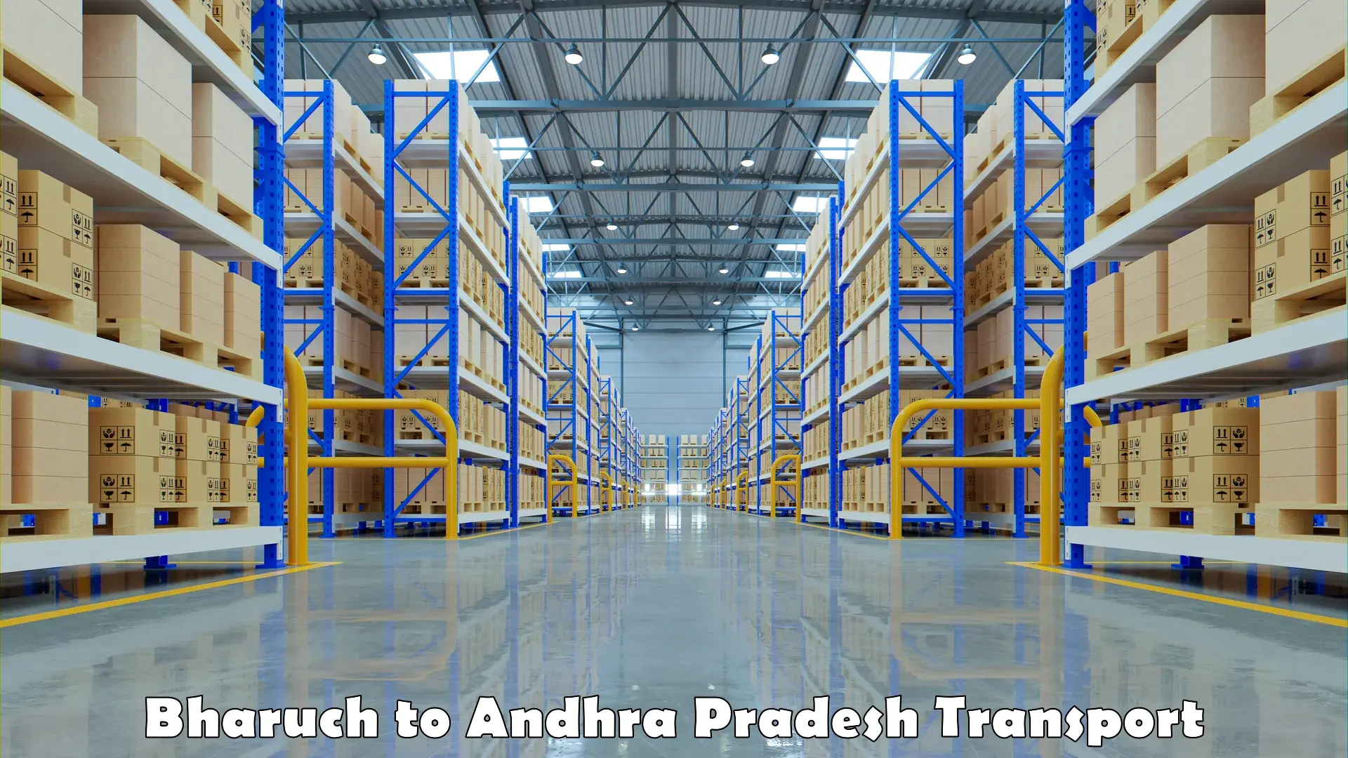 Two wheeler transport services Bharuch to Andhra Pradesh