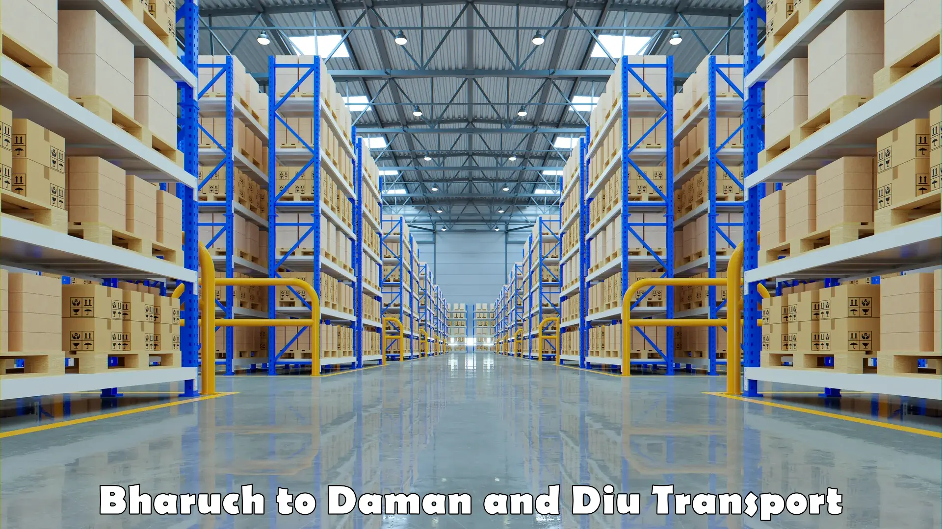Shipping services Bharuch to Daman and Diu