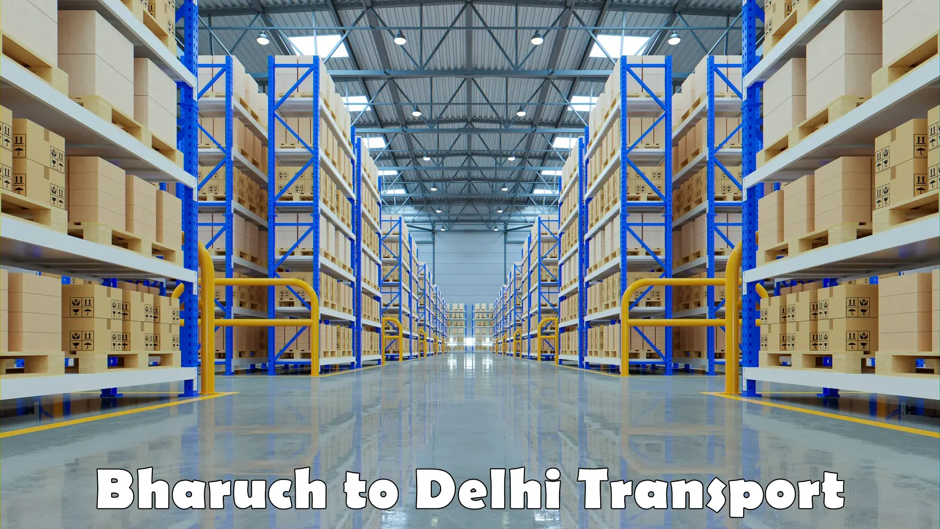 Cargo train transport services Bharuch to NIT Delhi