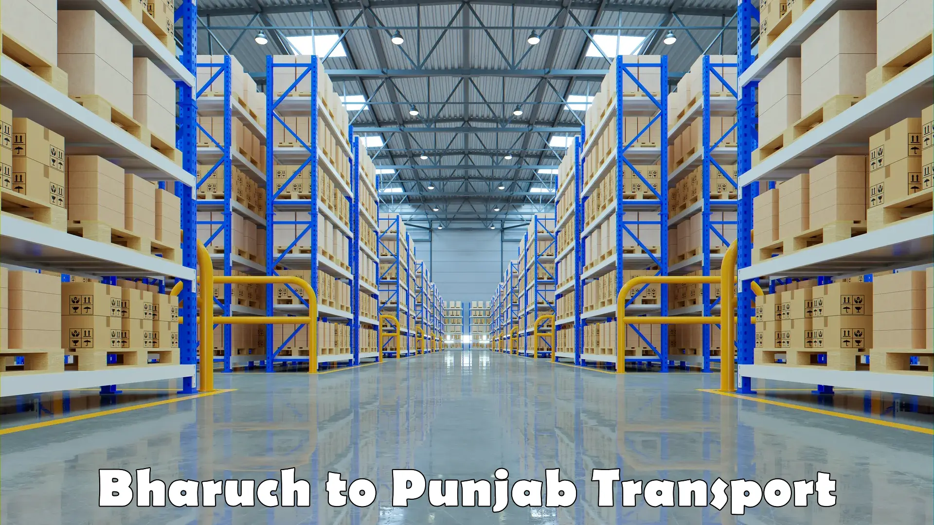 Vehicle courier services Bharuch to Punjab