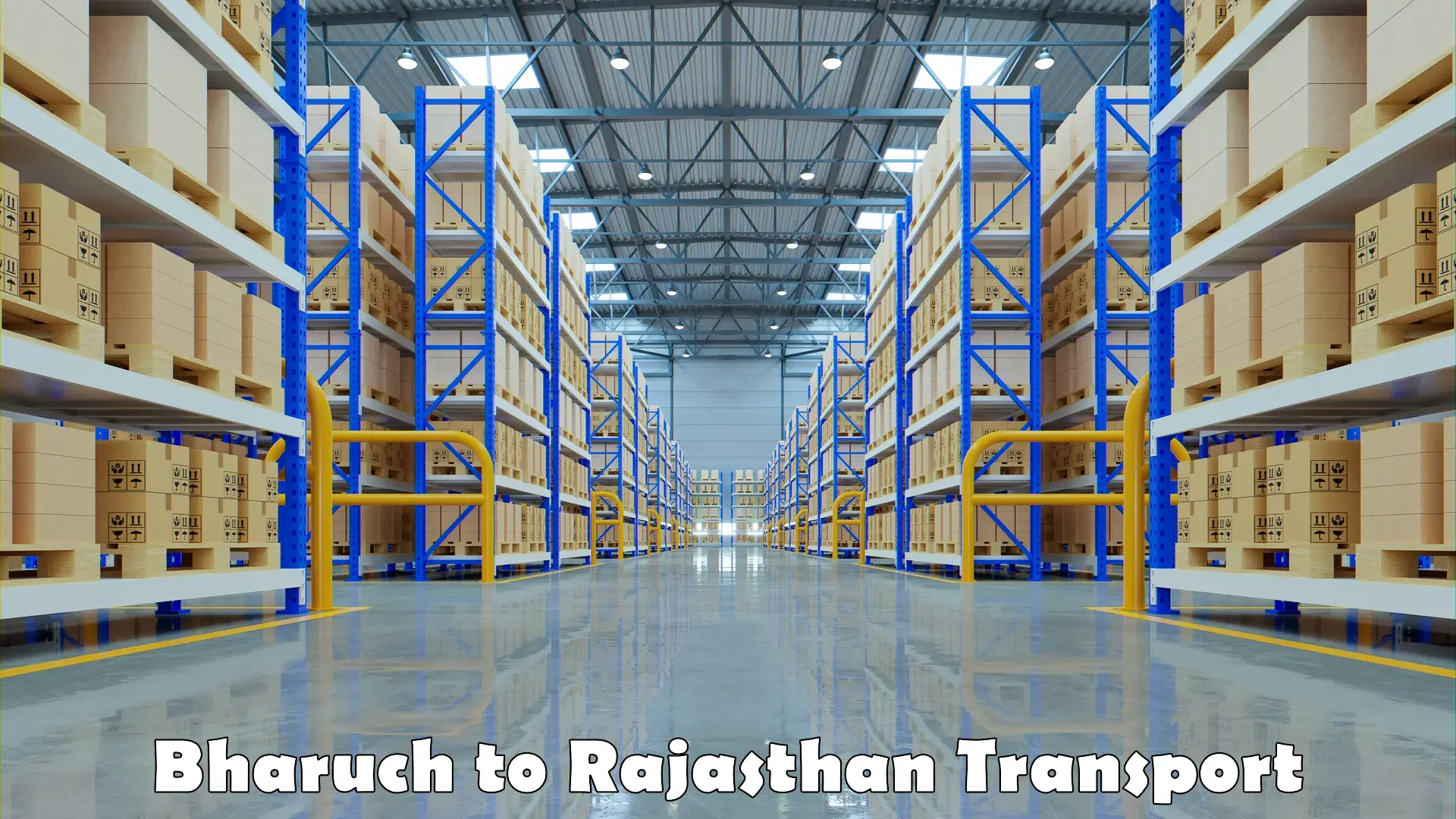 Furniture transport service Bharuch to Rajasthan