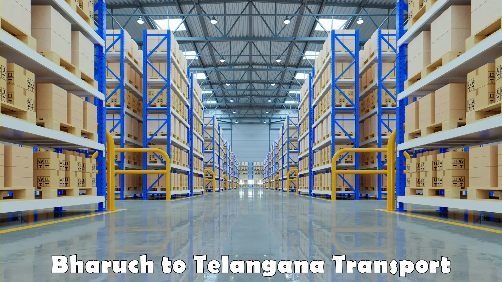 Package delivery services Bharuch to Telangana