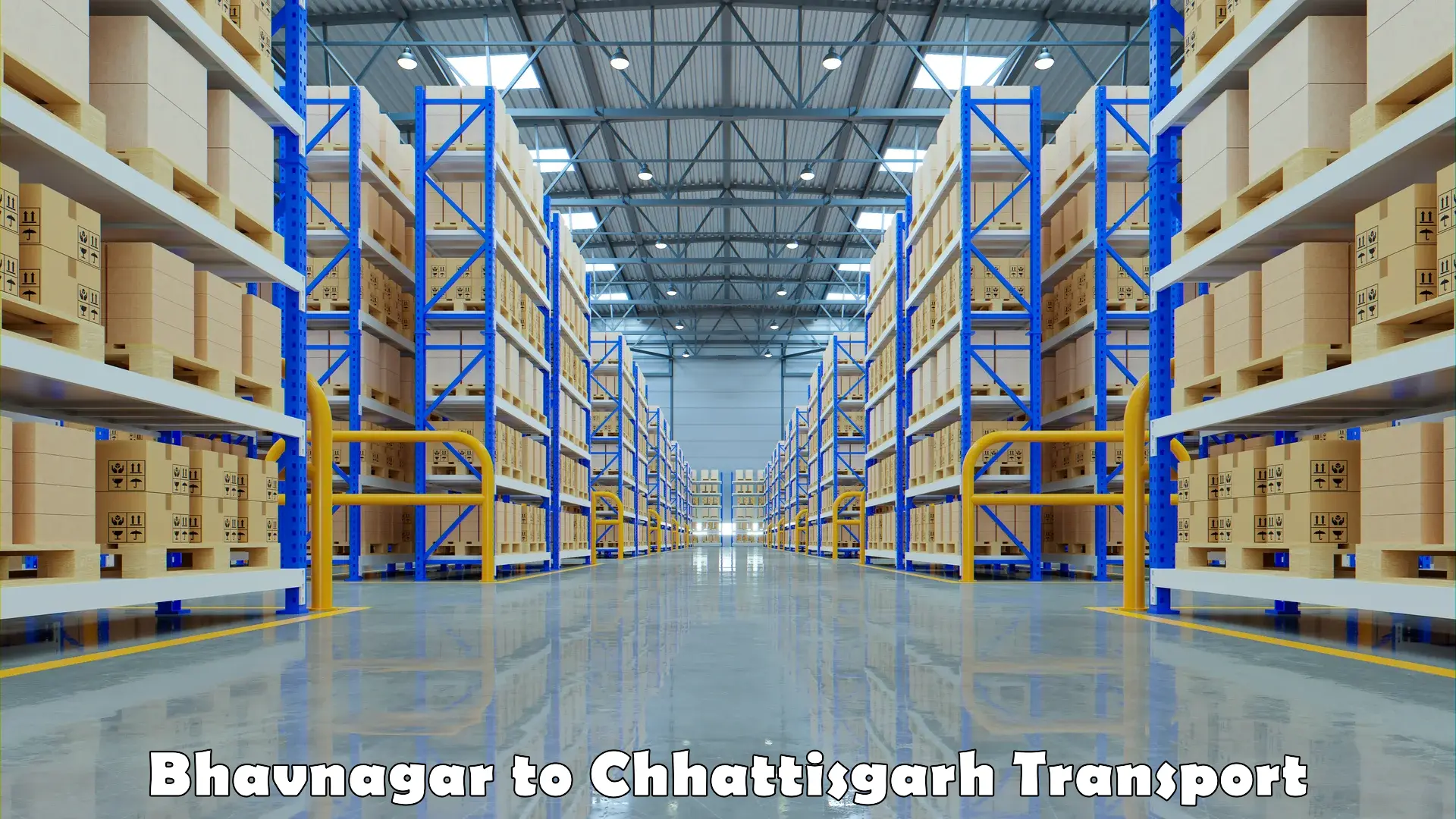 Cargo train transport services Bhavnagar to Chhattisgarh