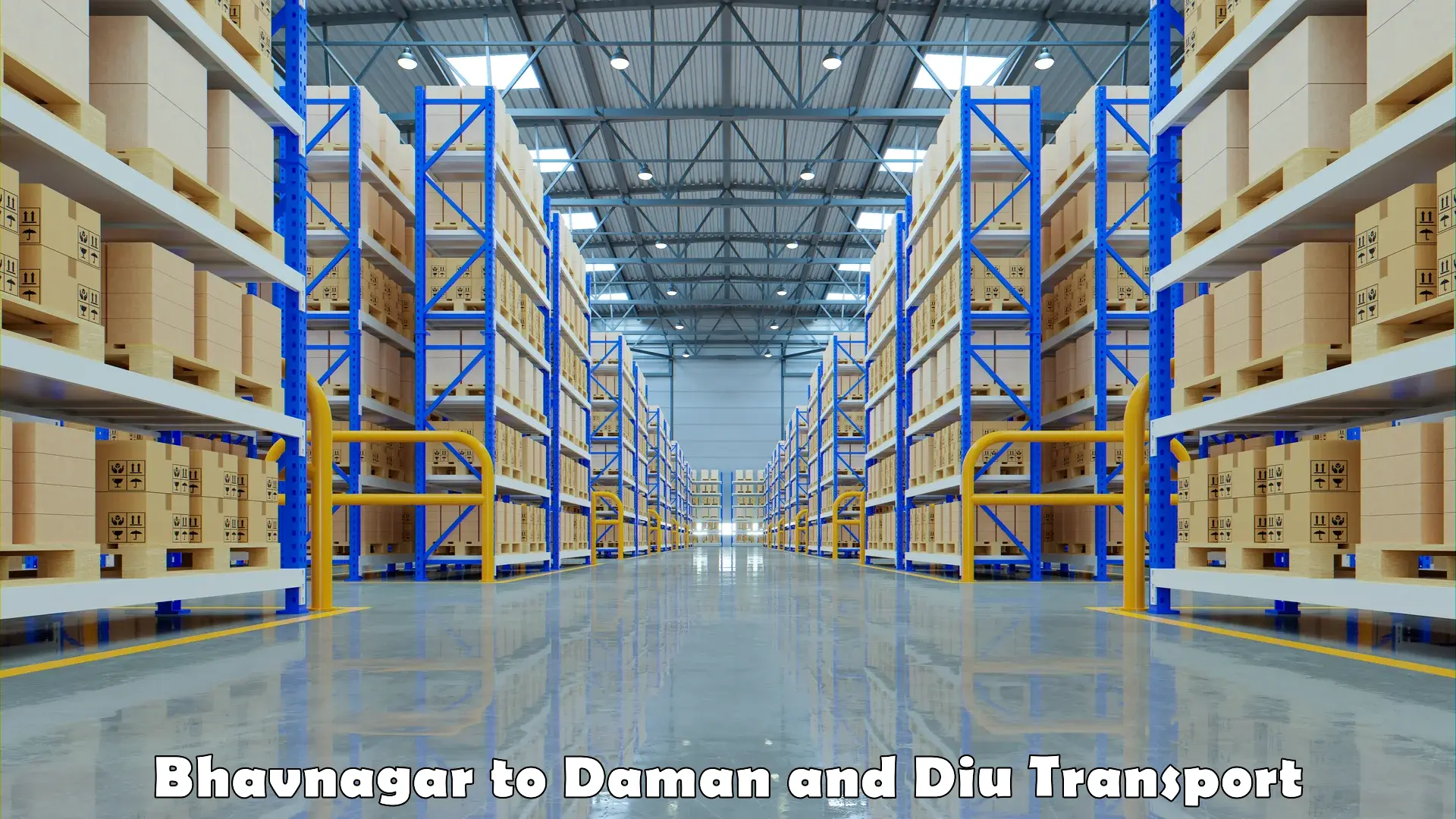 Goods transport services in Bhavnagar to Daman and Diu