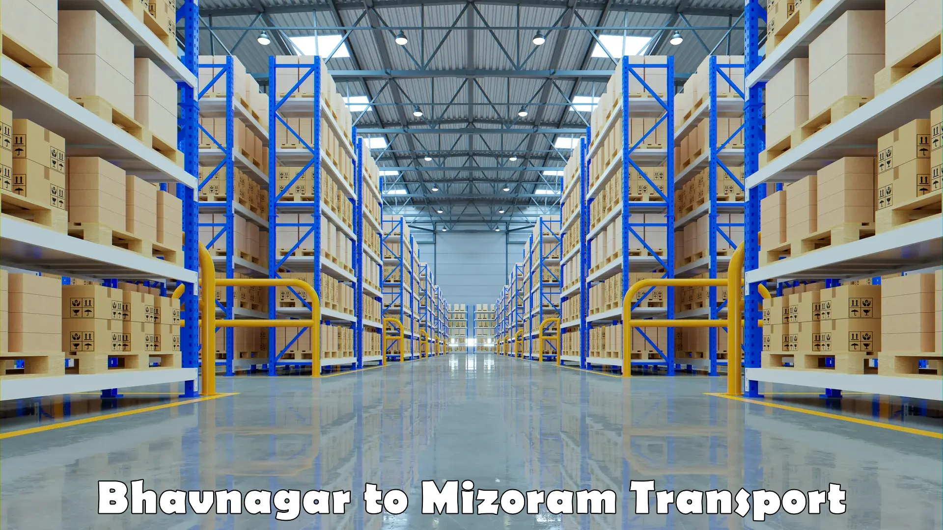 Truck transport companies in India in Bhavnagar to Mizoram