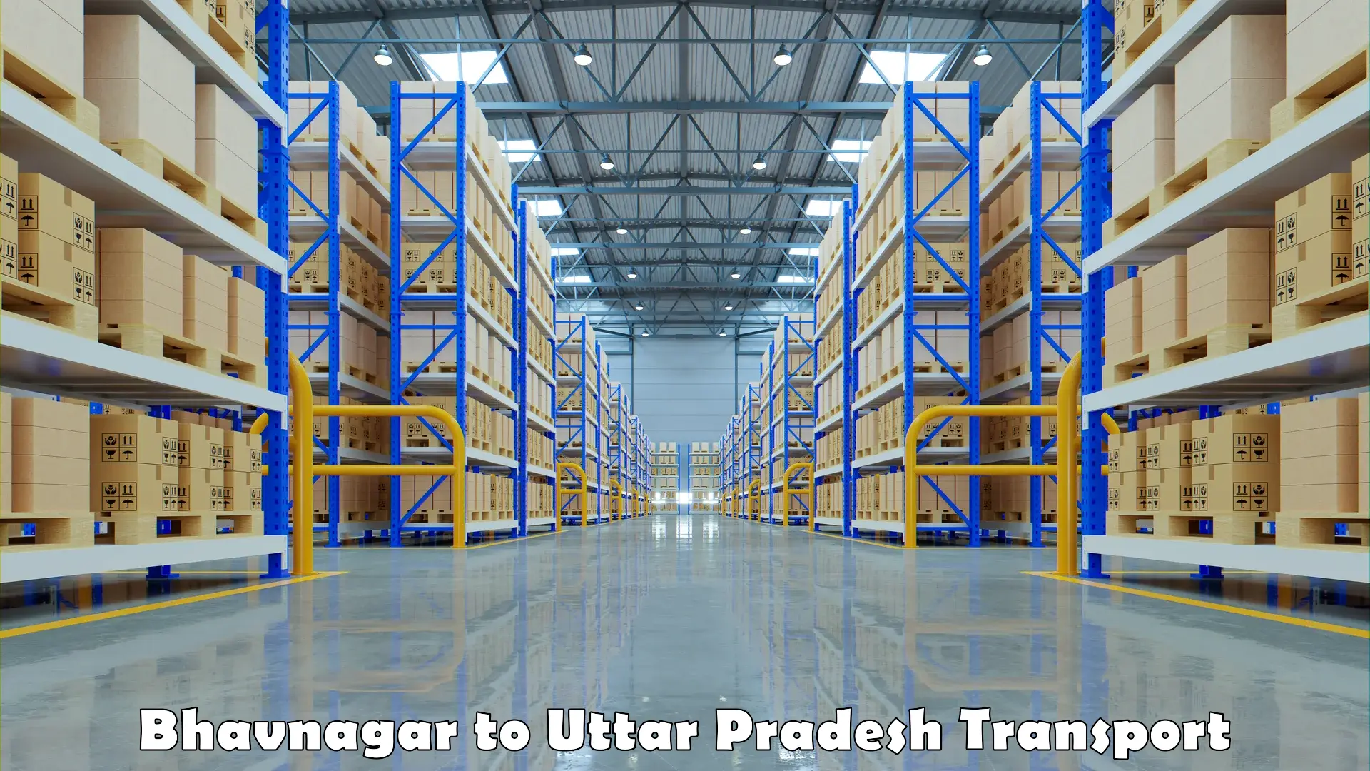 Online transport booking Bhavnagar to Uttar Pradesh
