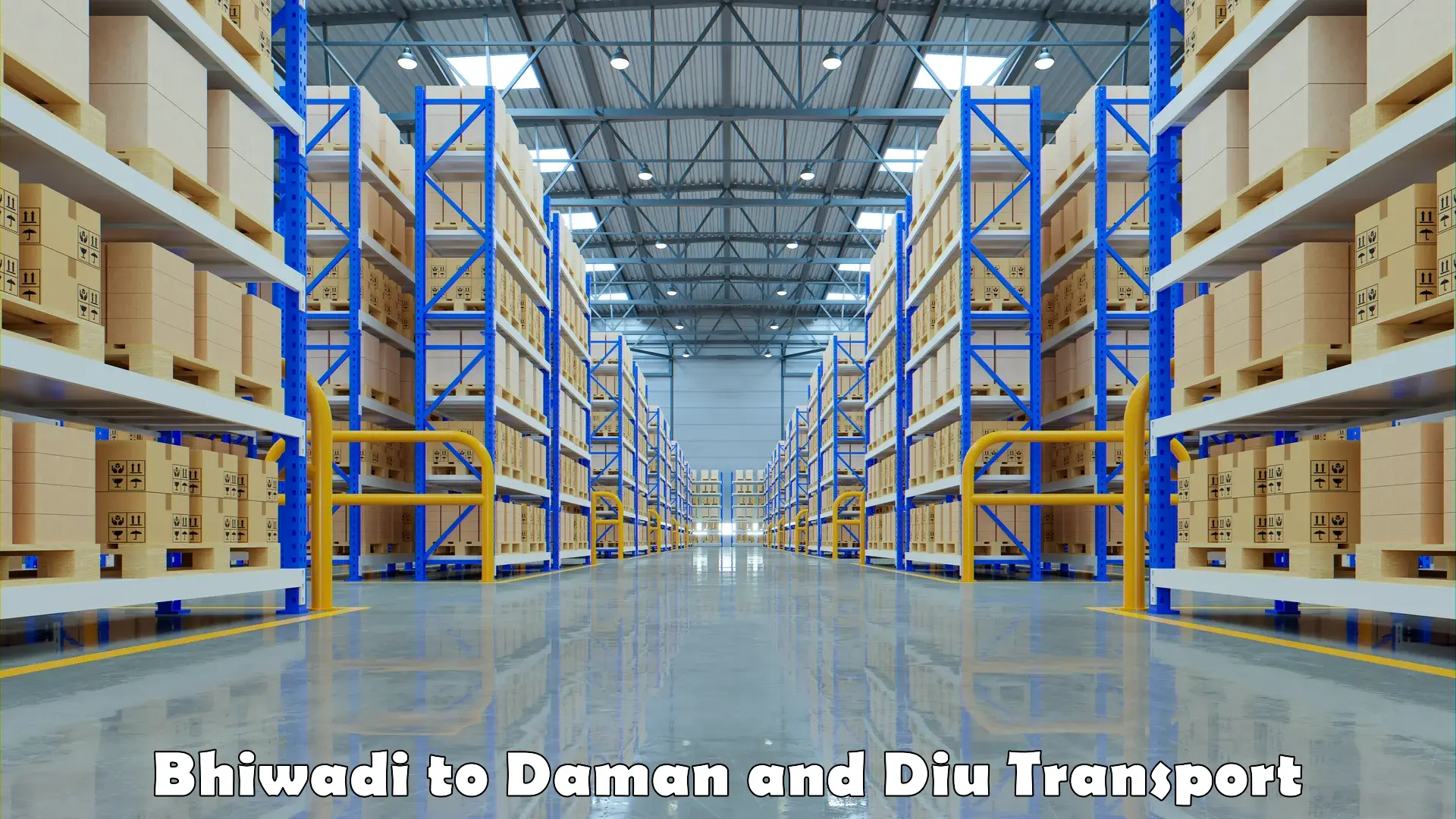 Logistics transportation services Bhiwadi to Daman and Diu