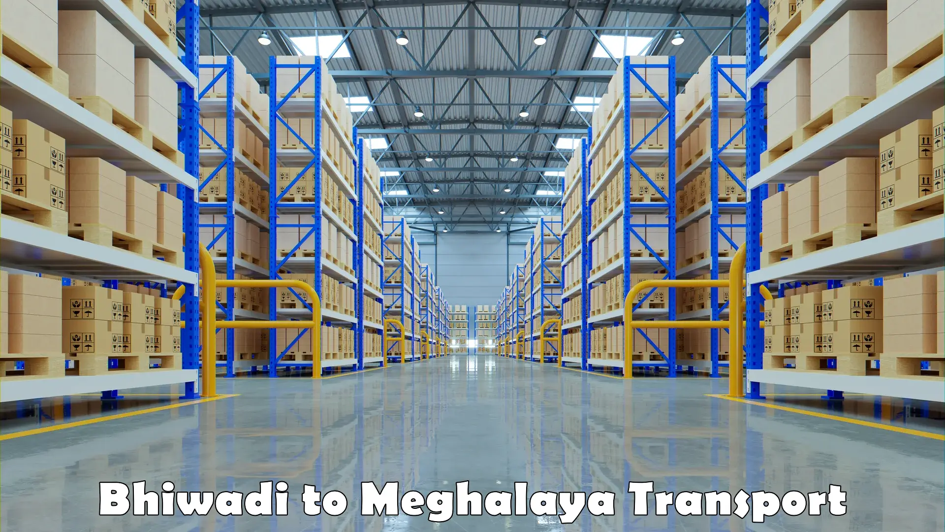 Cargo train transport services Bhiwadi to Meghalaya
