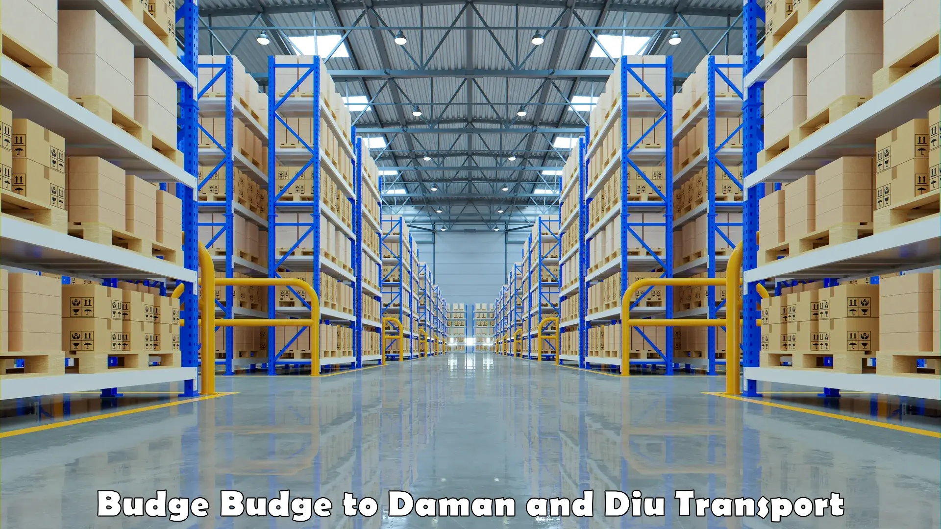Domestic goods transportation services Budge Budge to Daman and Diu
