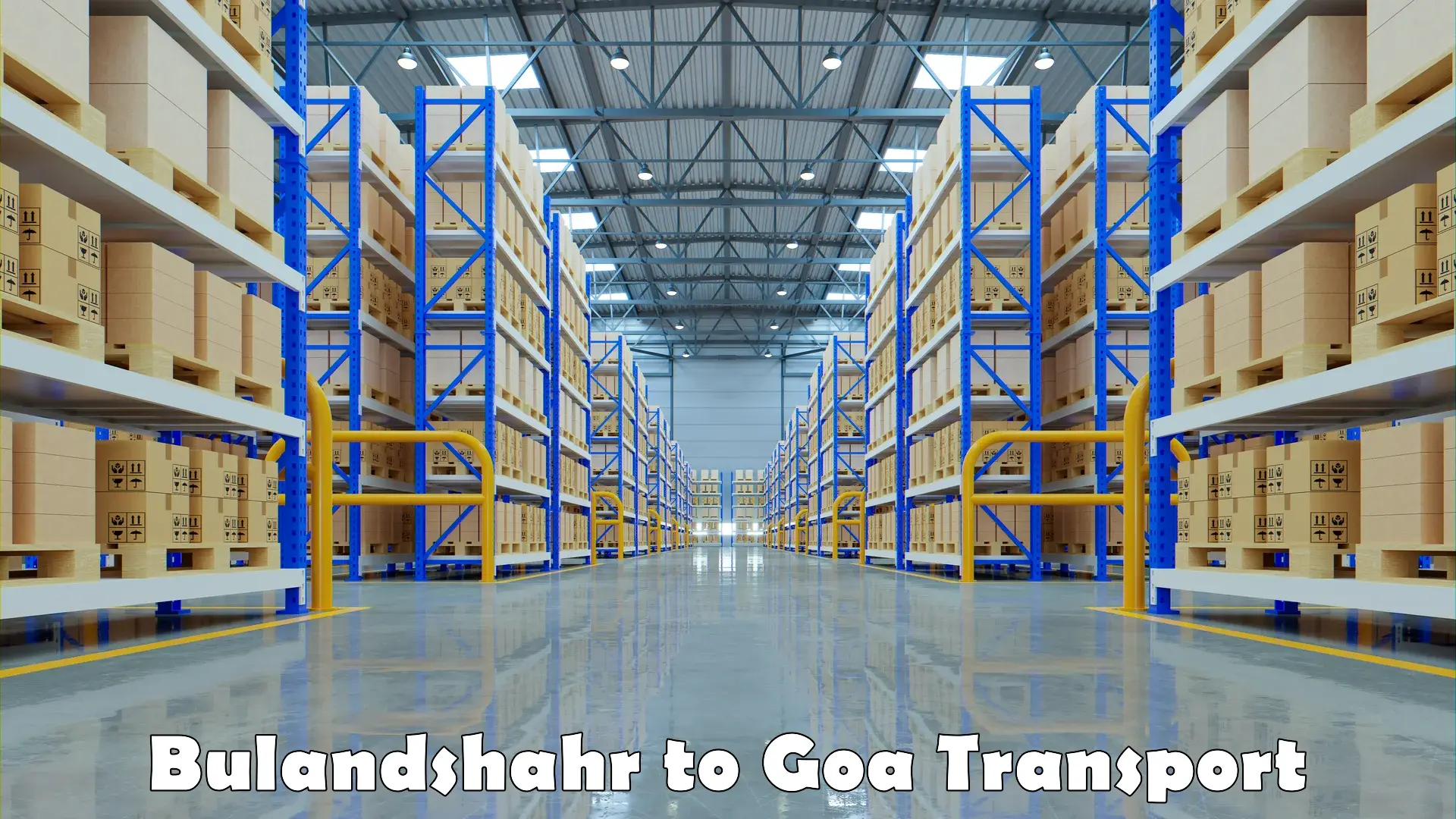 Vehicle transport services Bulandshahr to Goa