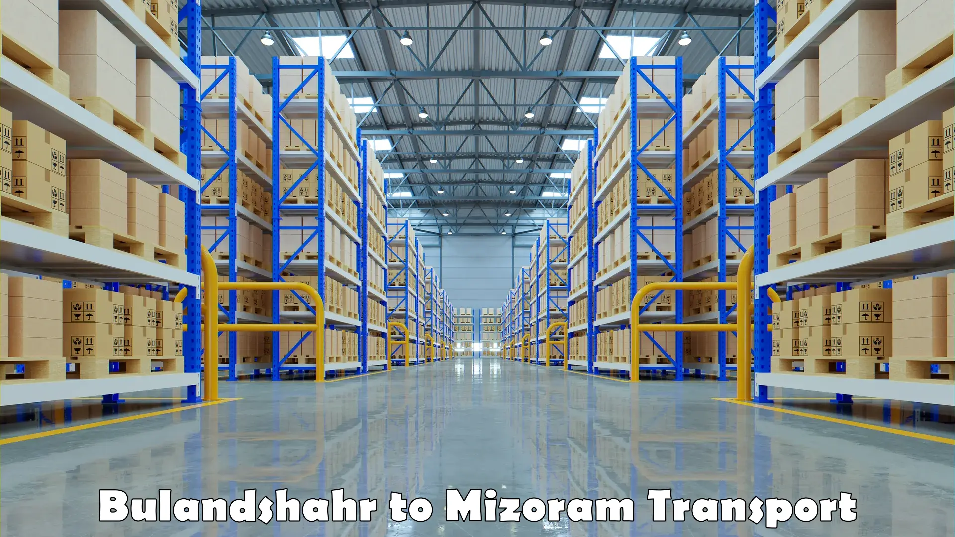 Transport shared services Bulandshahr to Mizoram