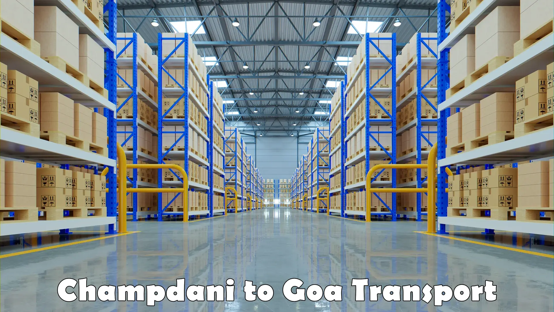 Nearest transport service in Champdani to Goa